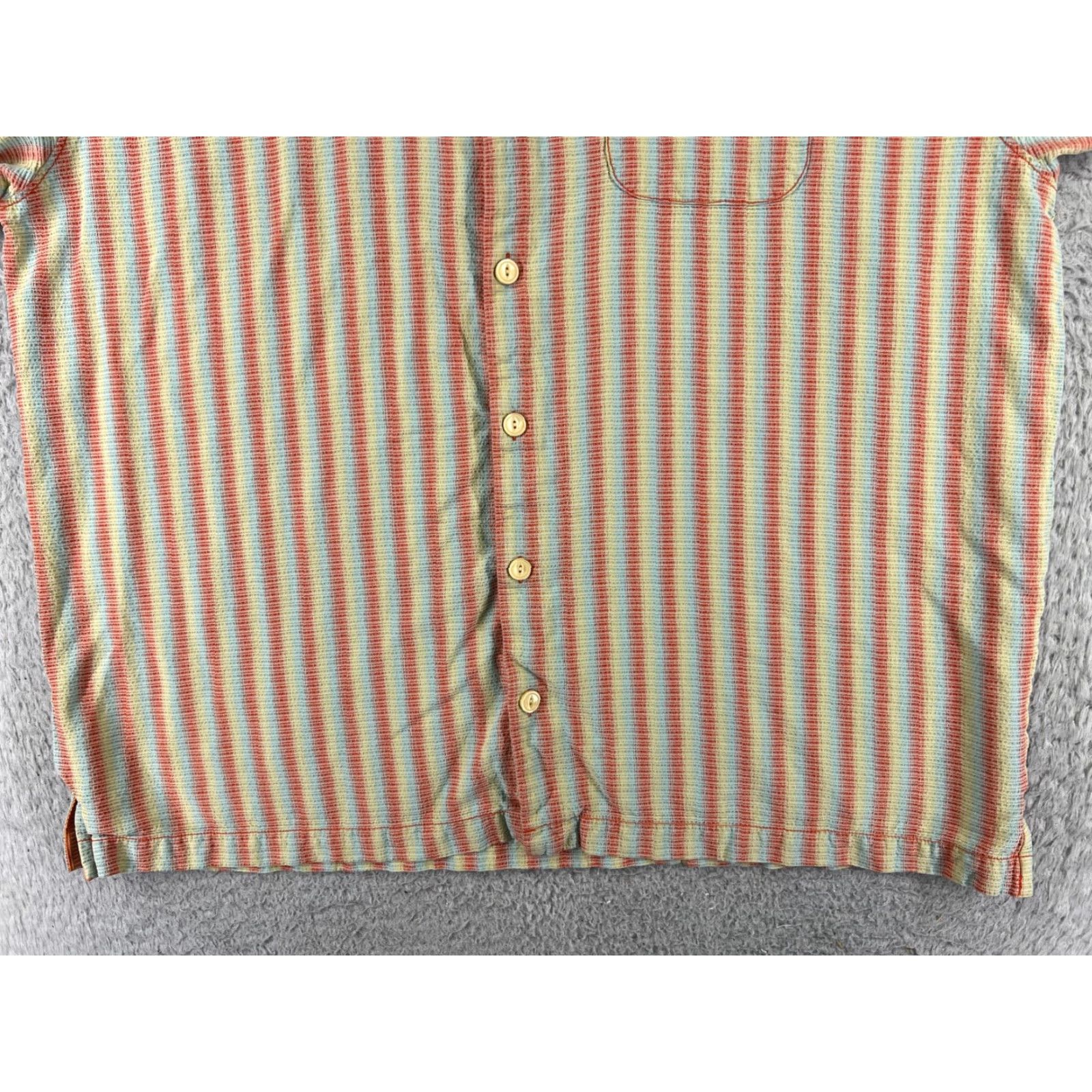 Tommy Bahama Tommy Bahama Shirt Men XL Red Blue Stripe 100% Silk Button Up Camp Hawaiian Aloha Beach Resort Casual Size US XL / EU 56 / 4 - 5 Thumbnail