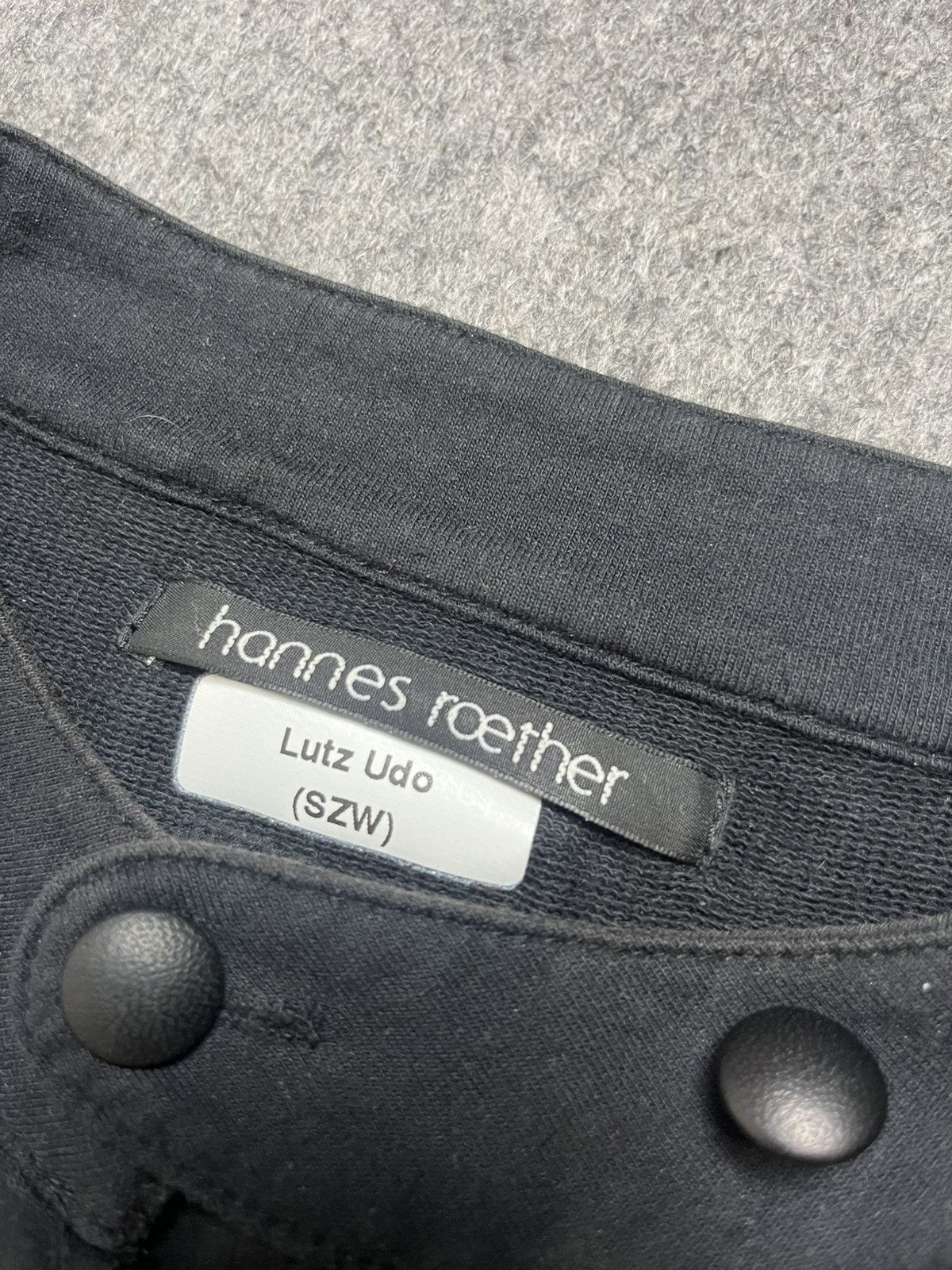Designer × Japanese Brand Hannes roether button sweatshirt Size US XL / EU 56 / 4 - 6 Thumbnail