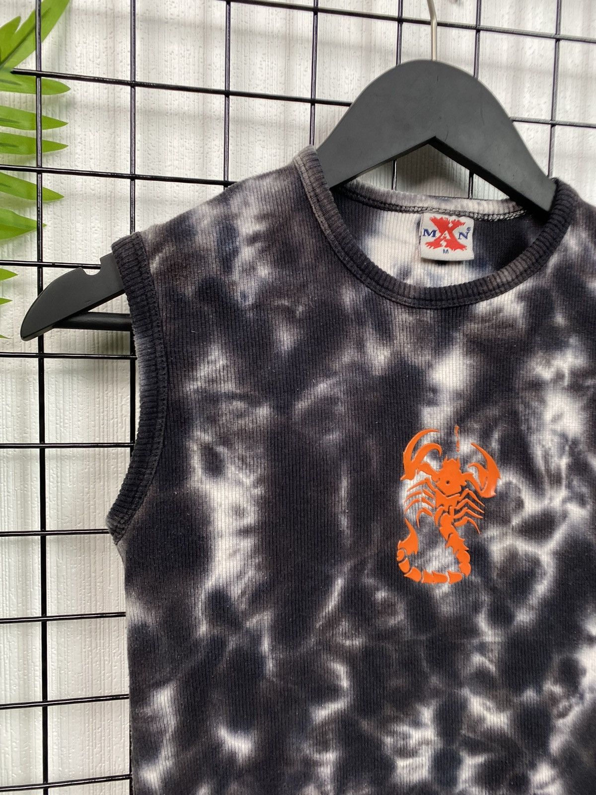 Vintage Rare Tie-dye Tank top Scorpio Avant garde y2k Style Men M Size US M / EU 48-50 / 2 - 1 Thumbnail