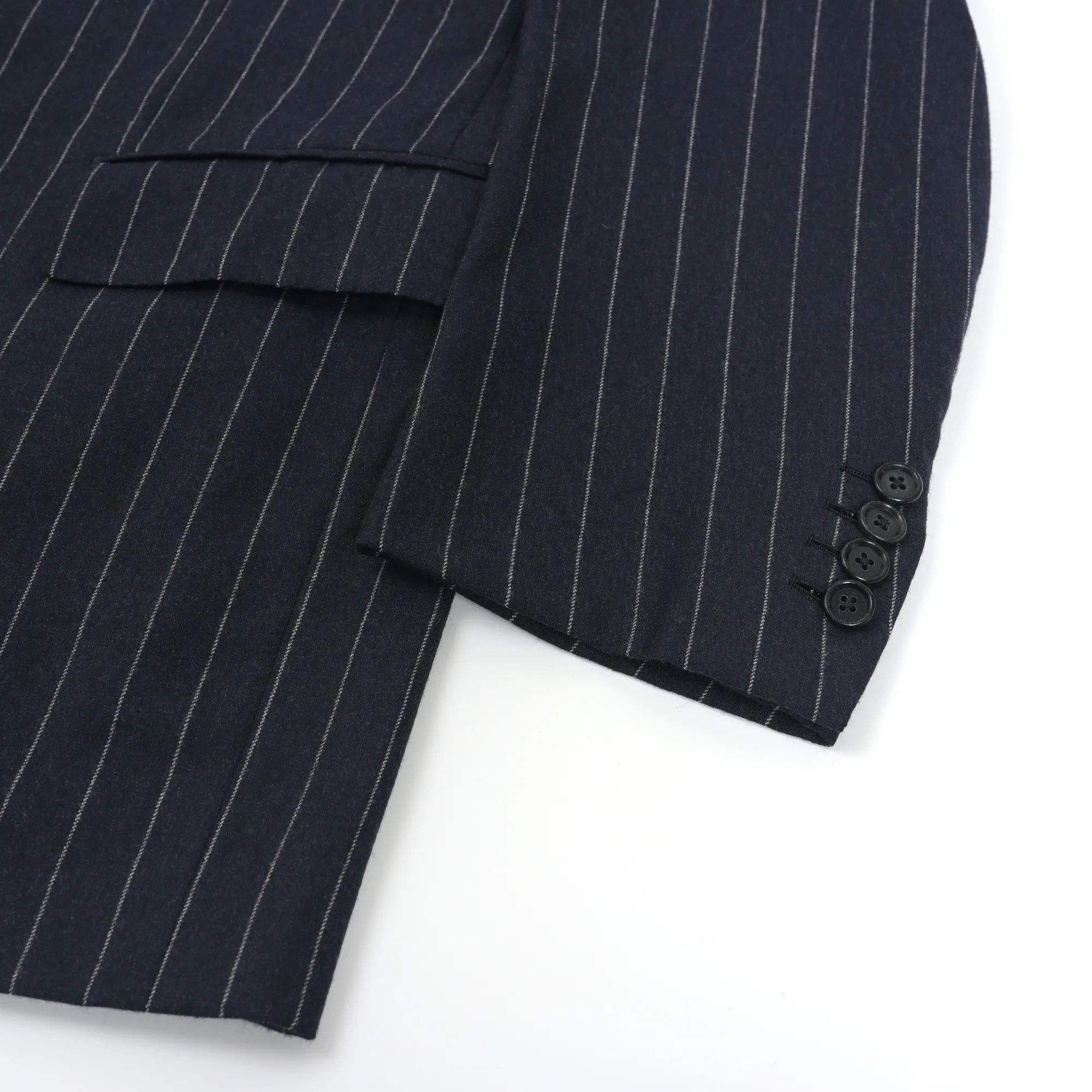 Cifonelli CIFONELLI navy chalk-stripe flannel suit (54 EU) Size 54R - 6 Thumbnail