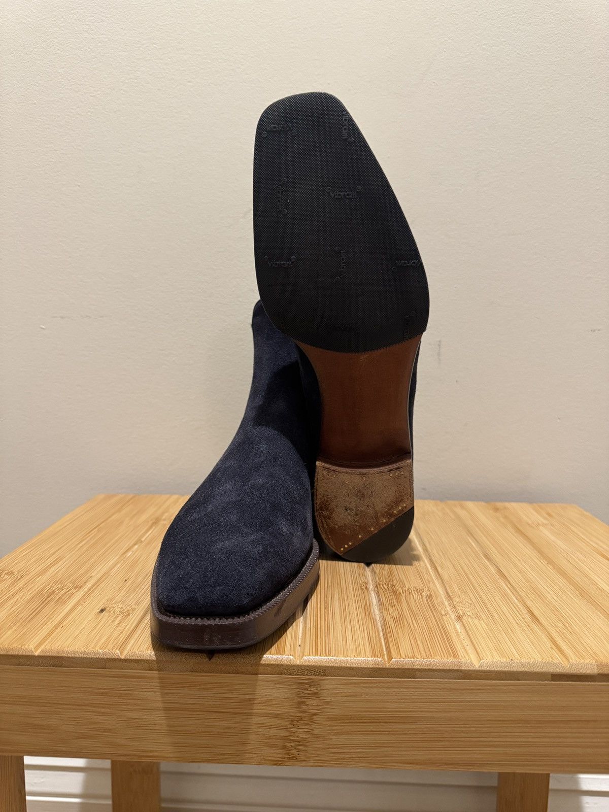 Gaziano & Girling Gaziano & Girling Bespoke Chelsea Navy Calf Suede 6UK/6.5US Size US 6.5 / EU 39-40 - 6 Thumbnail