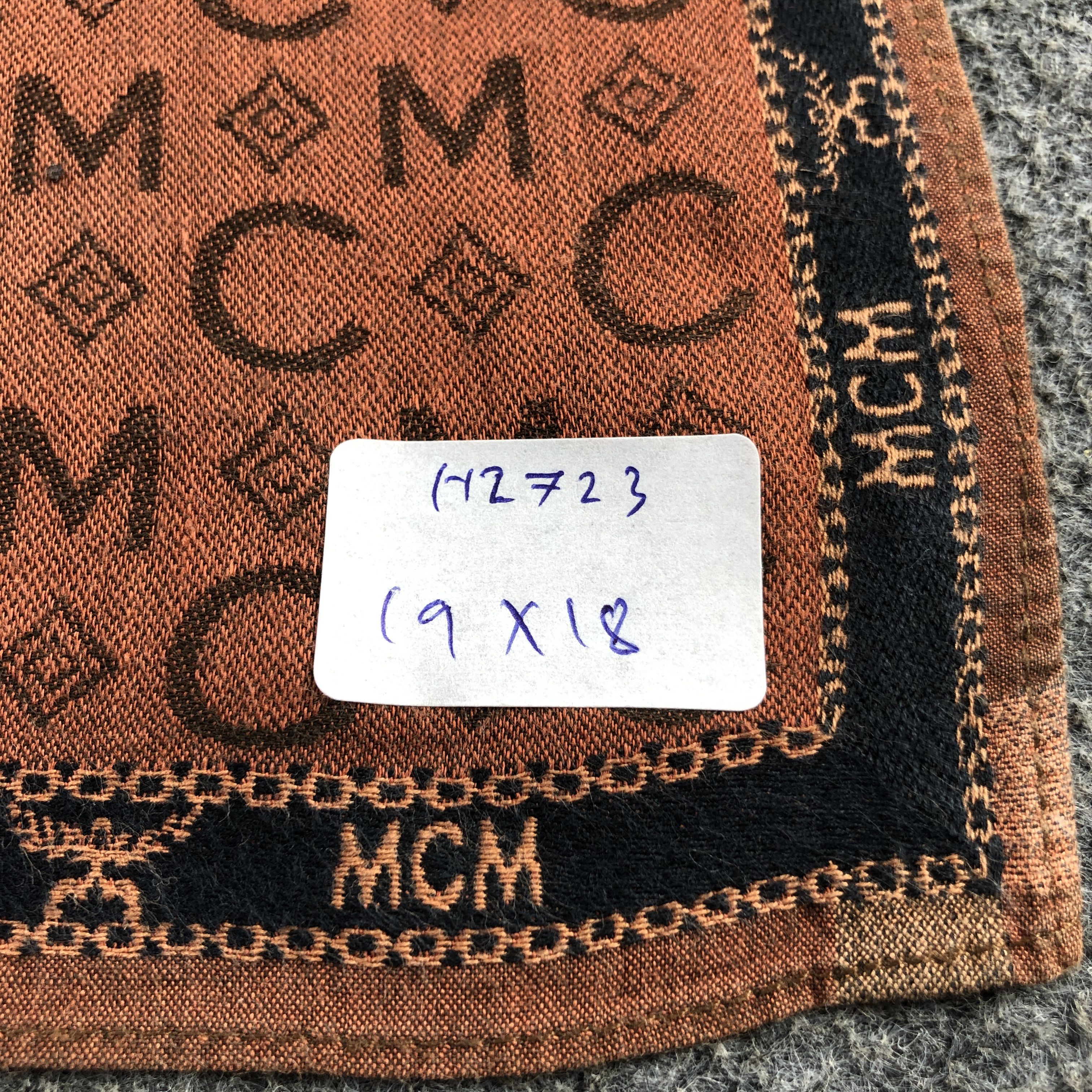 MCM × Vintage MCM Monogram Handkerchief Neckerchief Bandana H2723 Size ONE SIZE - 5 Thumbnail