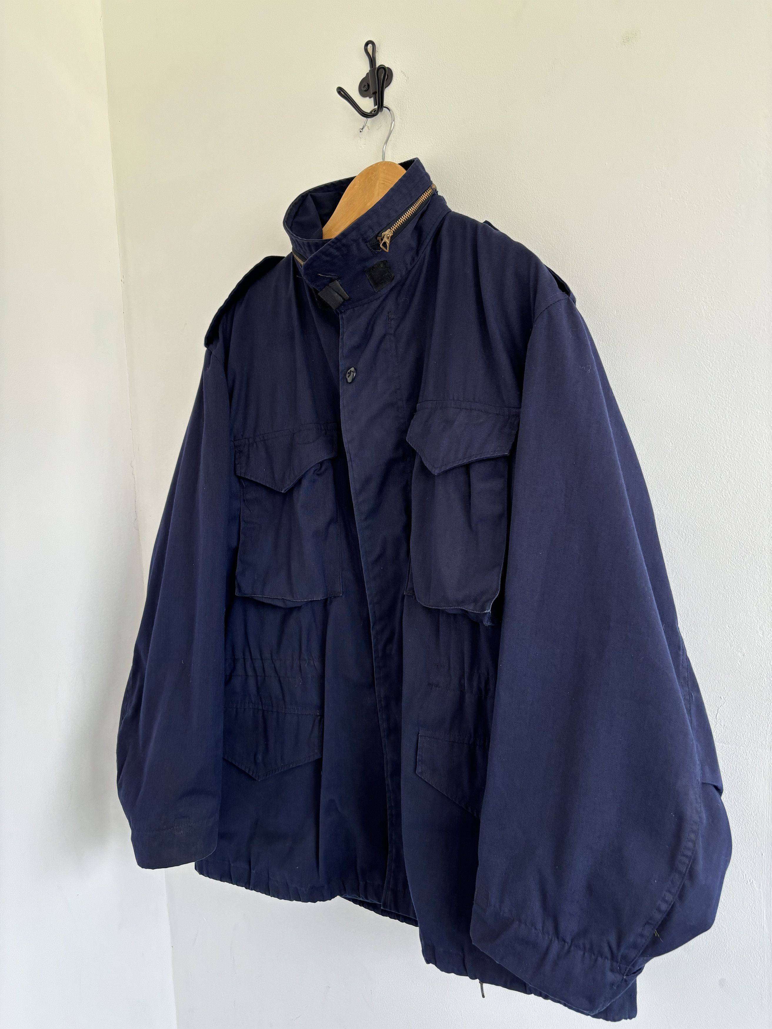 Japanese Brand Vintage Deadstock M65 Navy Scovill Zipper Jacket Size US L / EU 52-54 / 3 - 4 Thumbnail