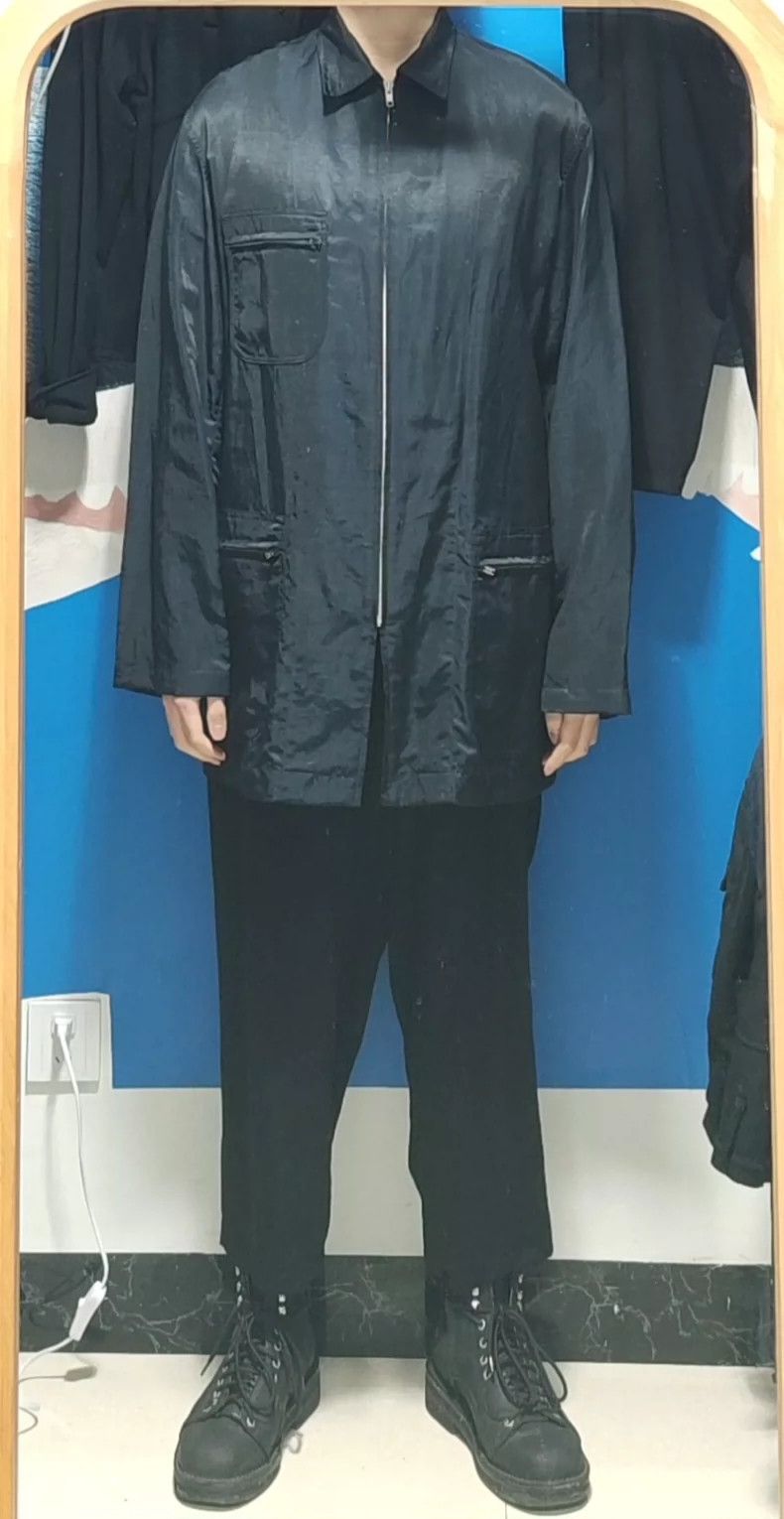 Yohji Yamamoto Yohji Yamamoto 99aw metallic zipper jacket 2505-Nextarrow Size US L / EU 52-54 / 3 - 6 Thumbnail