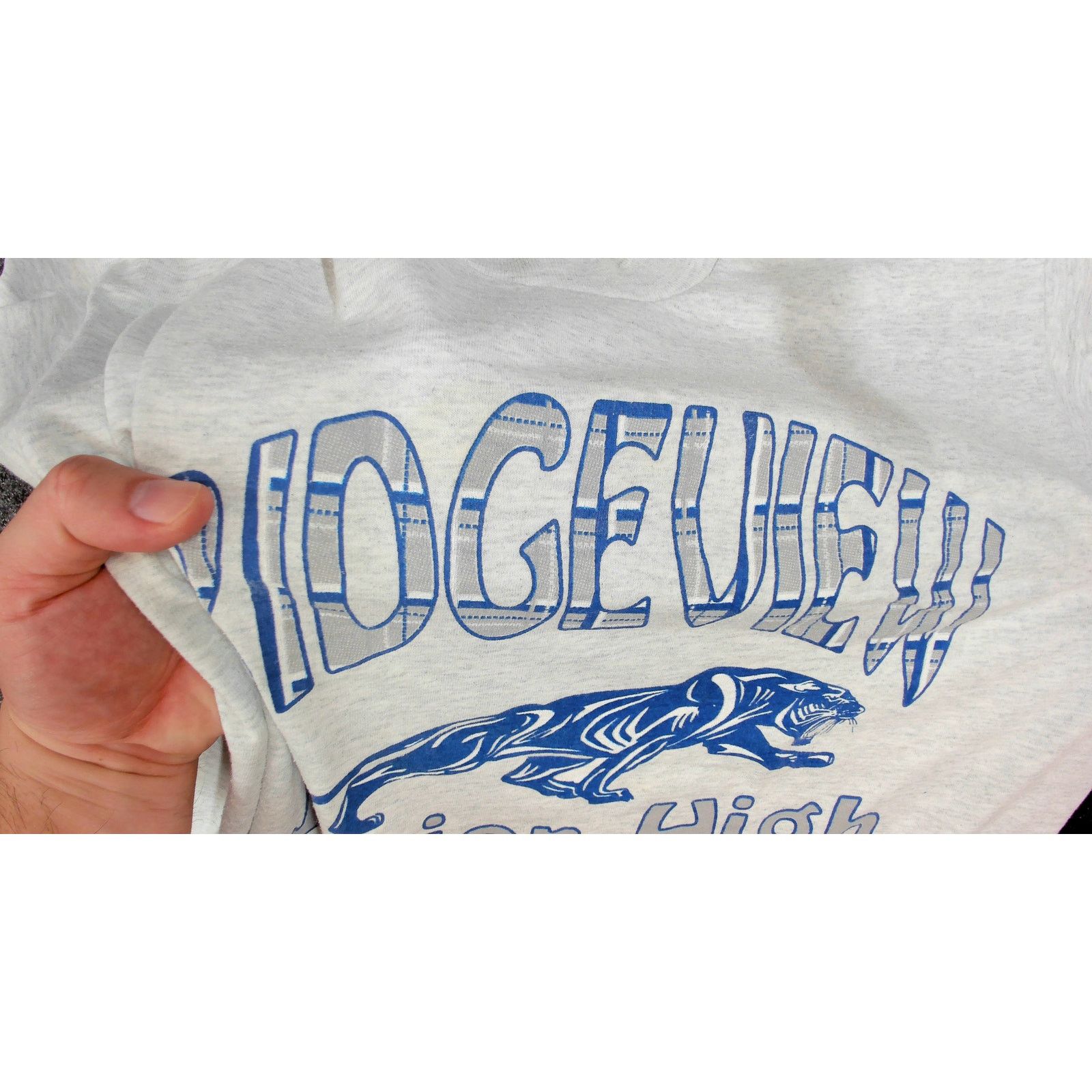 Fruit Of The Loom FOTL Vintage 90s Single Stitch Panthers Blank Tee Large Size US L / EU 52-54 / 3 - 10 Thumbnail