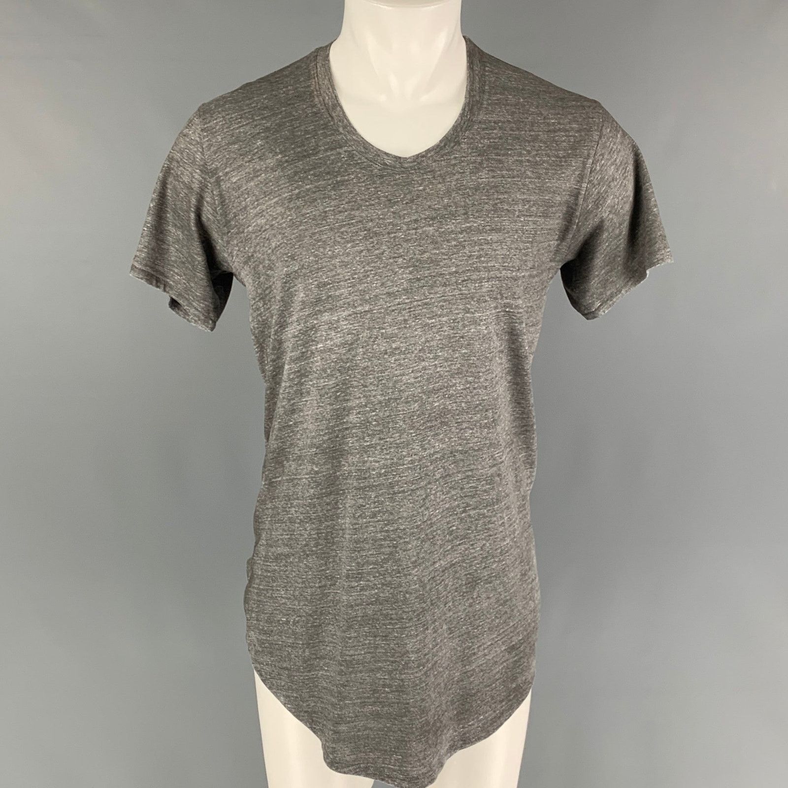 Size XL Grey Heather Cotton Blend Short Sleeve T-shirt