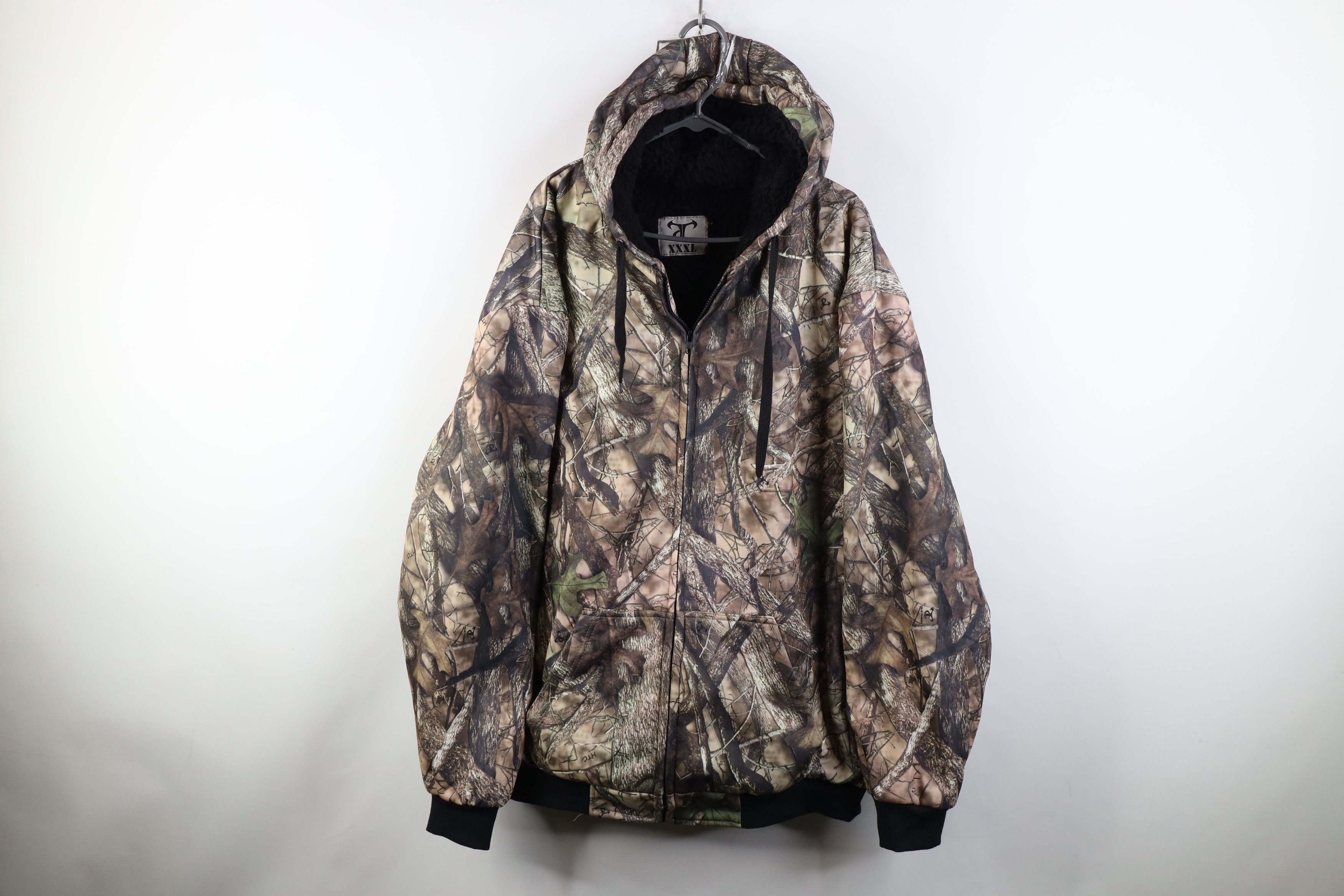 Vintage Vintage Y2K Streetwear Pile Fleece Lined Camouflage Hoodie Size US XXL / EU 58 / 5 - 1 Thumbnail