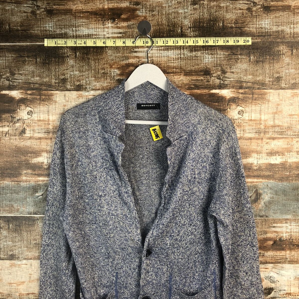 Boycott × Homespun Knitwear BoyCott Blue Cardigan Knitwear #A1285 Size M / US 6-8 / IT 42-44 - 2 Thumbnail