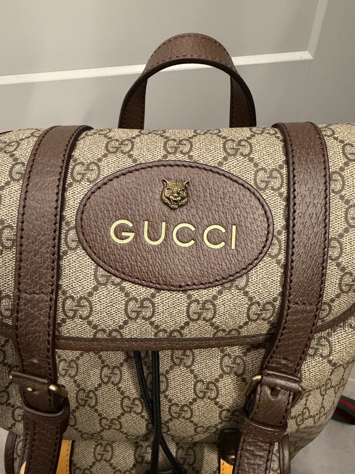 Gucci Gucci GG Supreme Canvas Backpack Size ONE SIZE - 3 Thumbnail