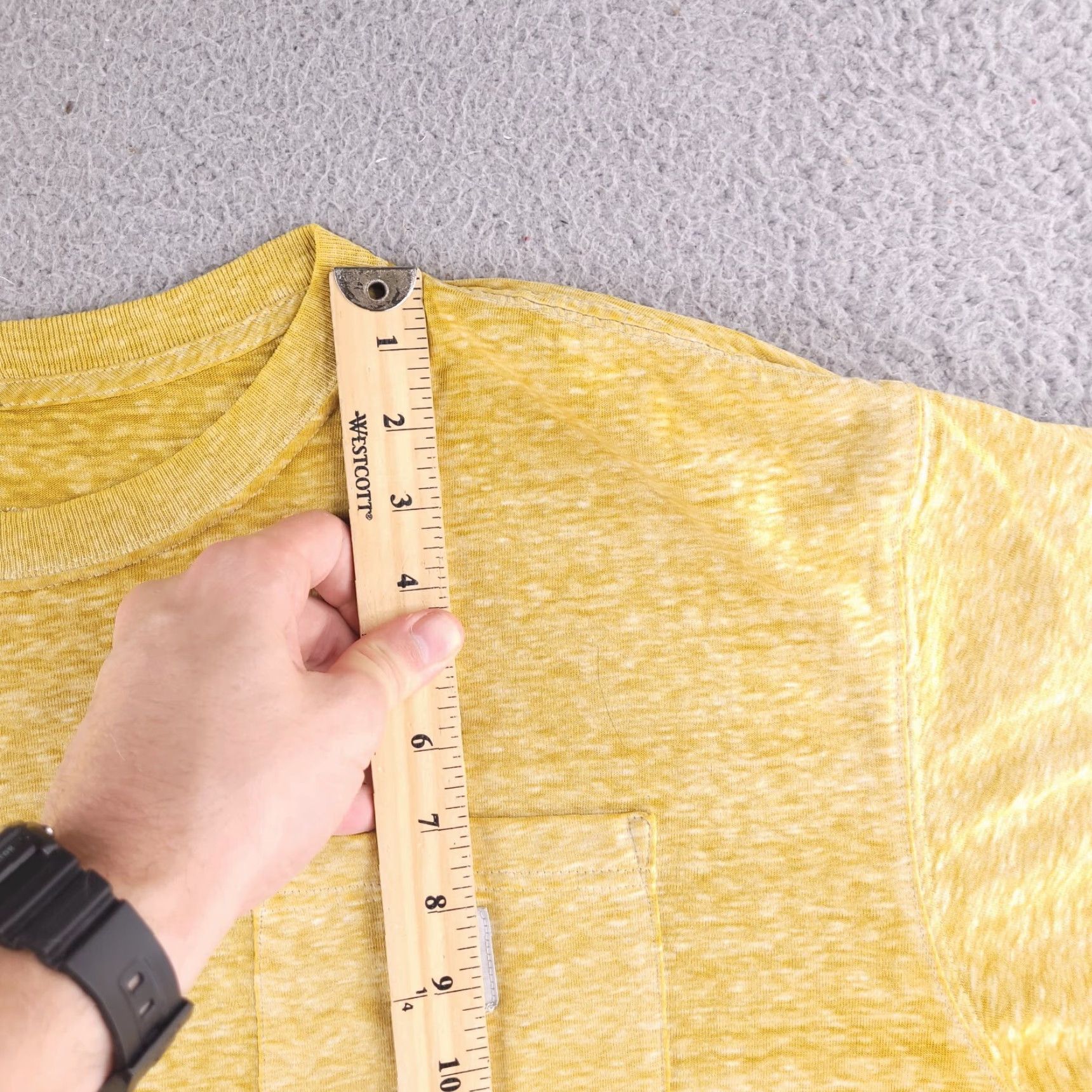Carhartt VINTAGE Carhartt Shirt Mens XL 2XL Yellow Work Heather Pocket Tee Short Sleeve Oversize Size US XXL / EU 58 / 5 - 6 Thumbnail