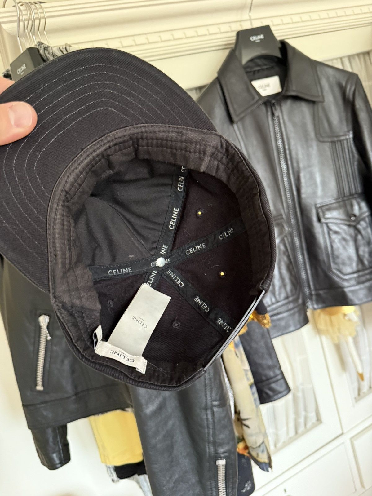 Celine $590 Celine C logo embroidered baseball cap Hedi Slimane M Size ONE SIZE - 9 Thumbnail