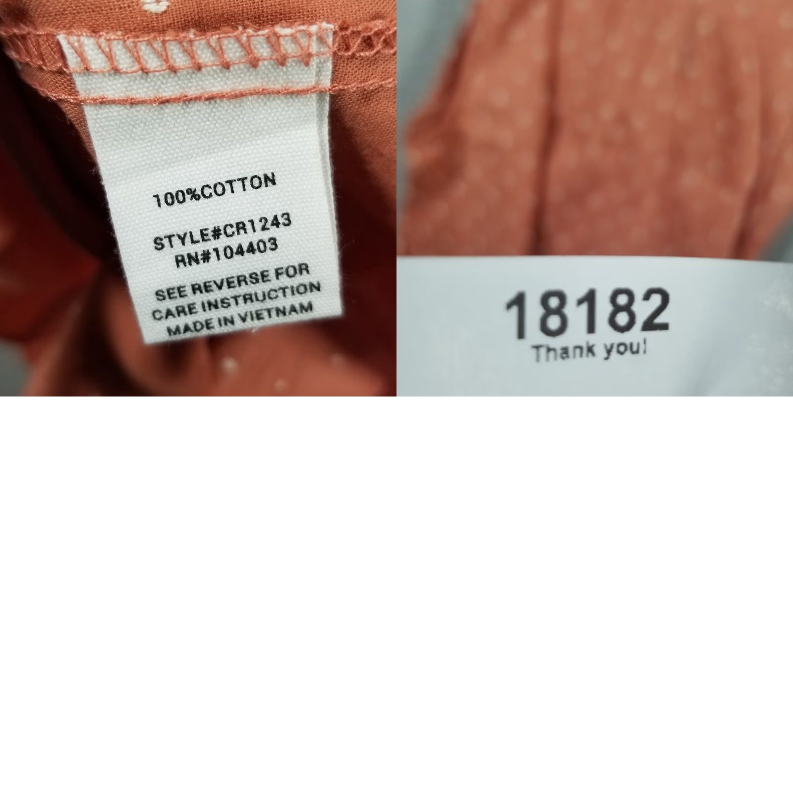 Anthropologie VINTAGE Anthropologie MINE Tank Top Women Medium Sleeveless Peach Floral Cottagecore Summer Shirt Size M / US 6-8 / IT 42-44 - 8 Thumbnail