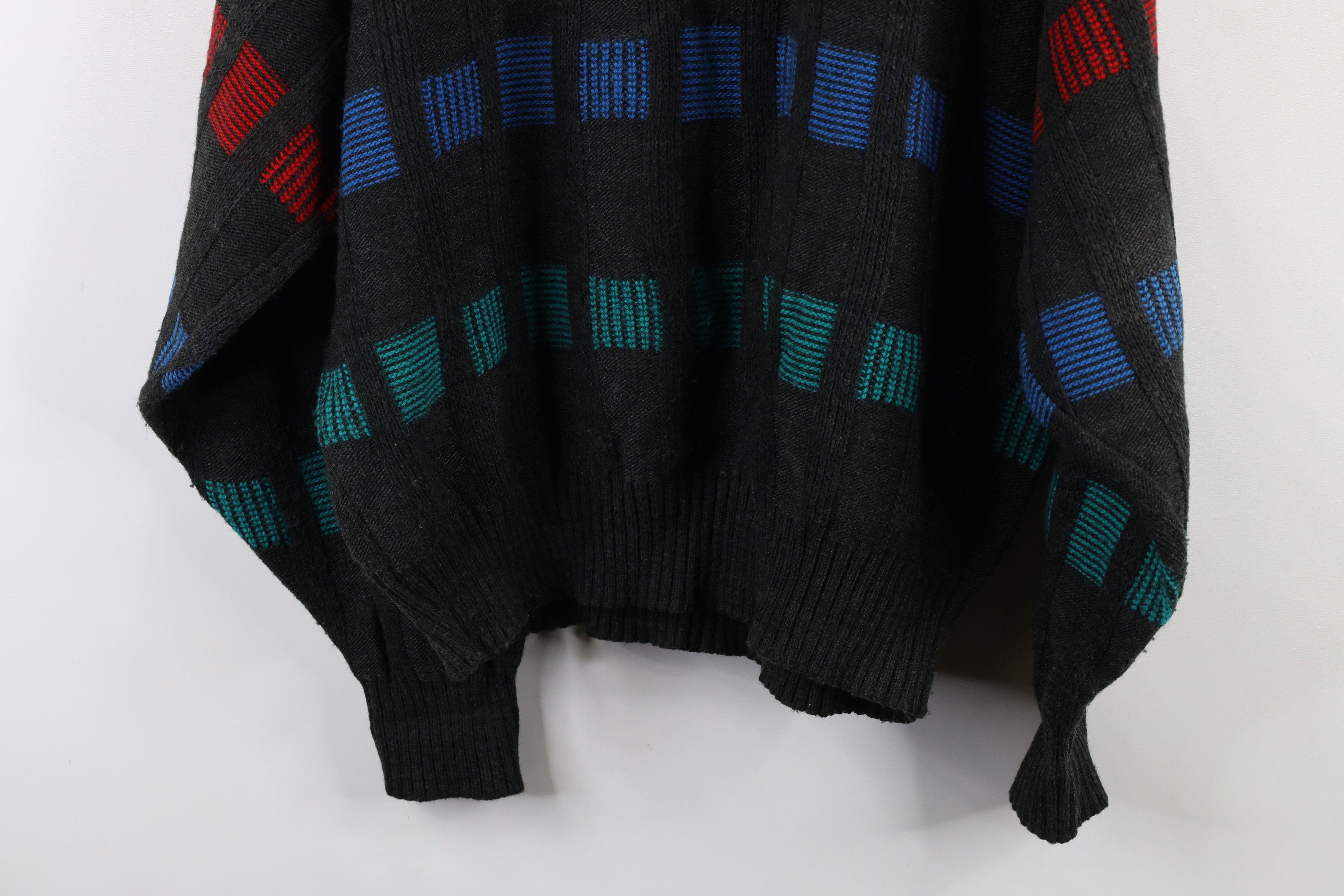 Vintage Vintage 90s Streetwear Ribbed Knit V-Neck Sweater USA Size US XL / EU 56 / 4 - 12 Thumbnail