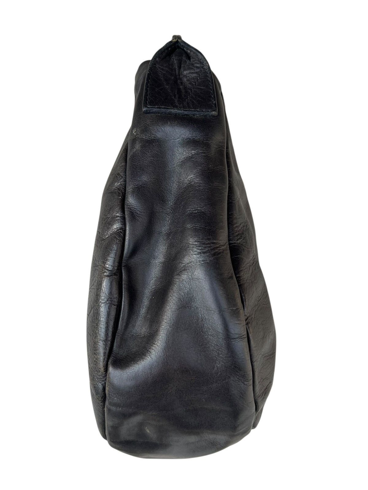 Leather B. Stuff Japan Scratches Patina Black Leather Bag Size ONE SIZE - 16 Thumbnail