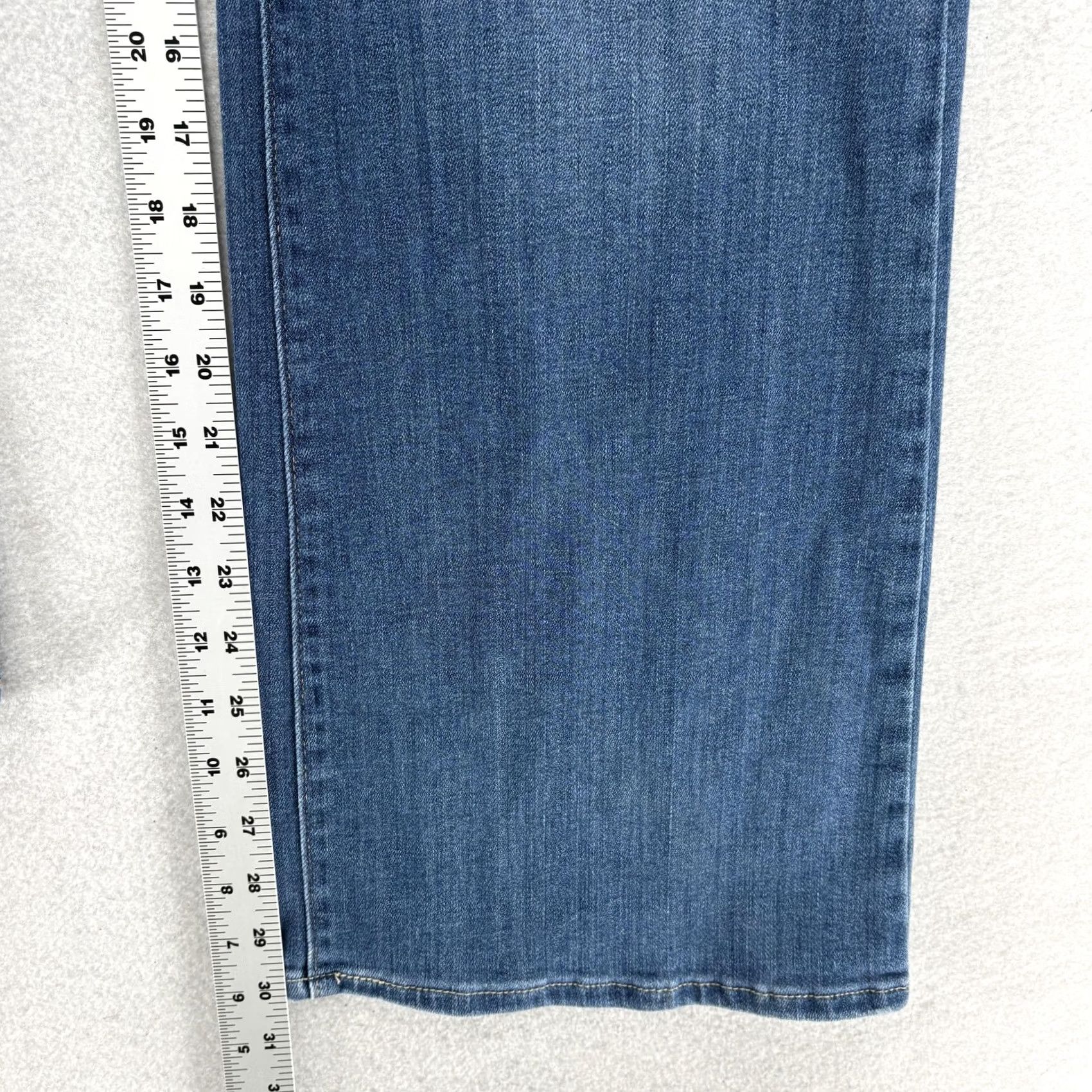 Levi's Levis 726 Flare Jeans Womens 16W Blue Med Wash High Rise Stretch Western Cowgirl Jeans Size 38" / US 16 / IT 52 - 7 Thumbnail