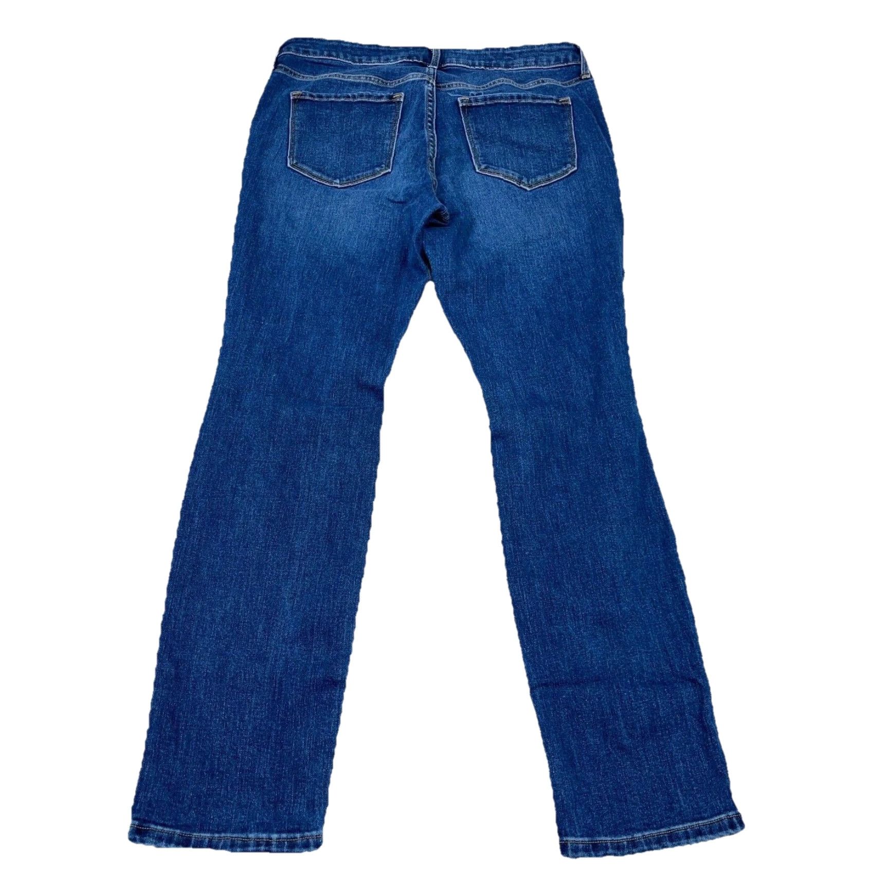 Old Navy Old Navy Jeans Womens 8 Power Straight Curvy Mid Rise Med Wash Holes Ripped A86 Jeans Mens Womens Boys Girls Size 30" / US 8 / IT 44 - 2 Thumbnail