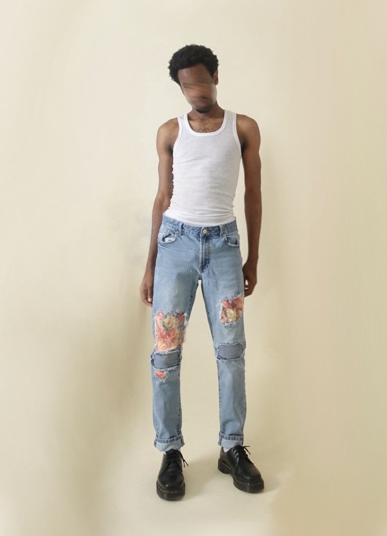 Vintage Grandma’s garden jeans Size US 31 - 2 Thumbnail