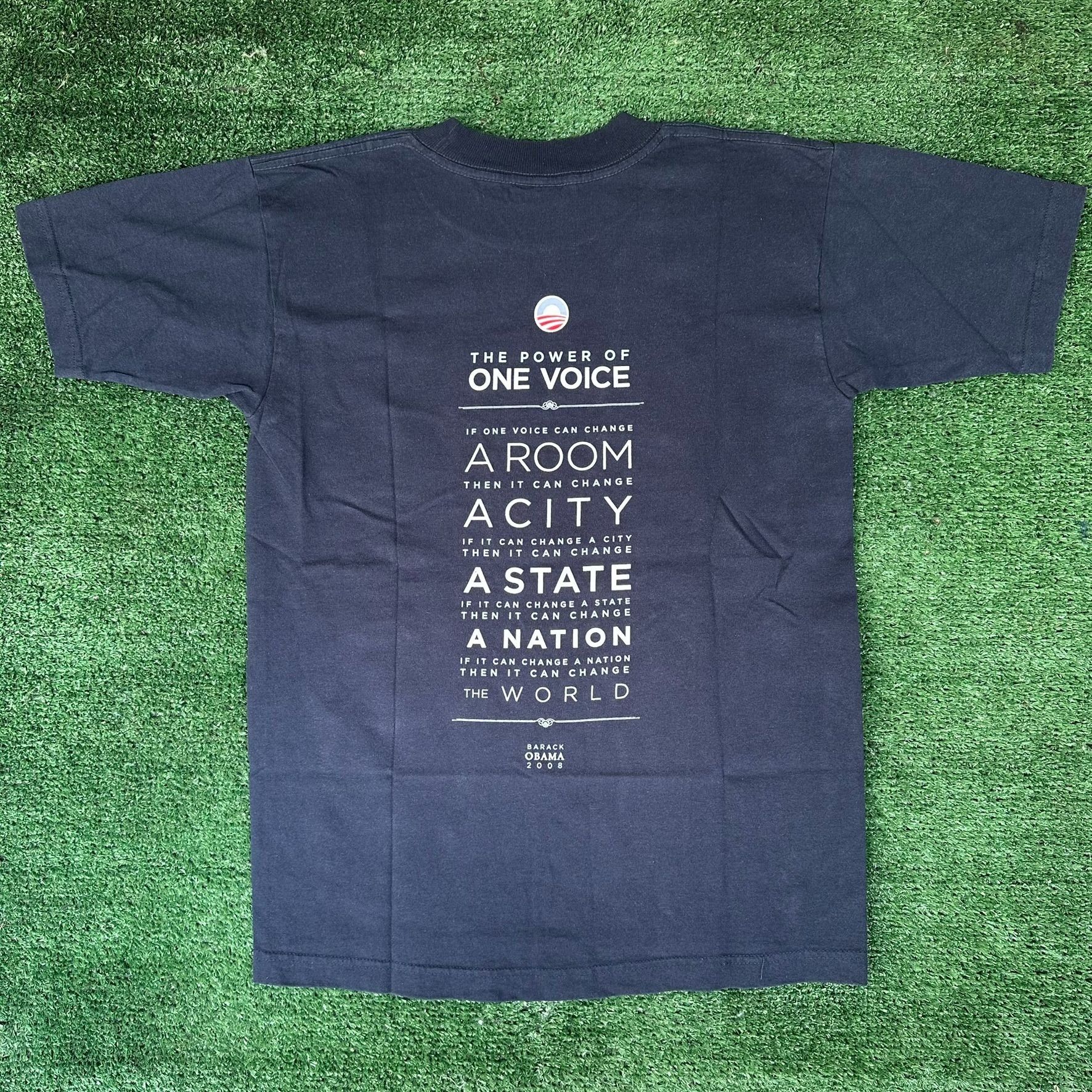 Vintage Vintage Y2K Barack Obama One Voice T-Shirt Navy Political Ca Size US S / EU 44-46 / 1 - 4 Thumbnail