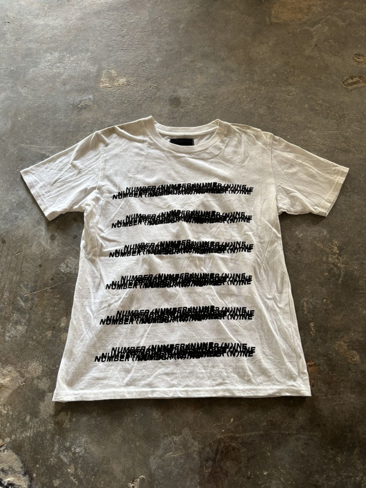 Number (N)ine number nine multi spell out design shirt Size US M / EU 48-50 / 2 - 1 Thumbnail