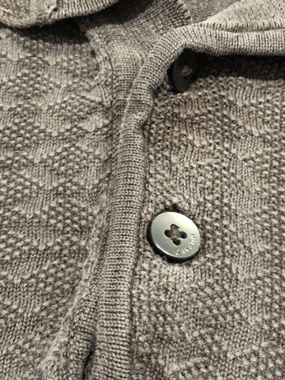 Murano Murano Sweater Silk Long Sleeve Polo Knit Textured Pullover Size US XL / EU 56 / 4 - 5 Thumbnail