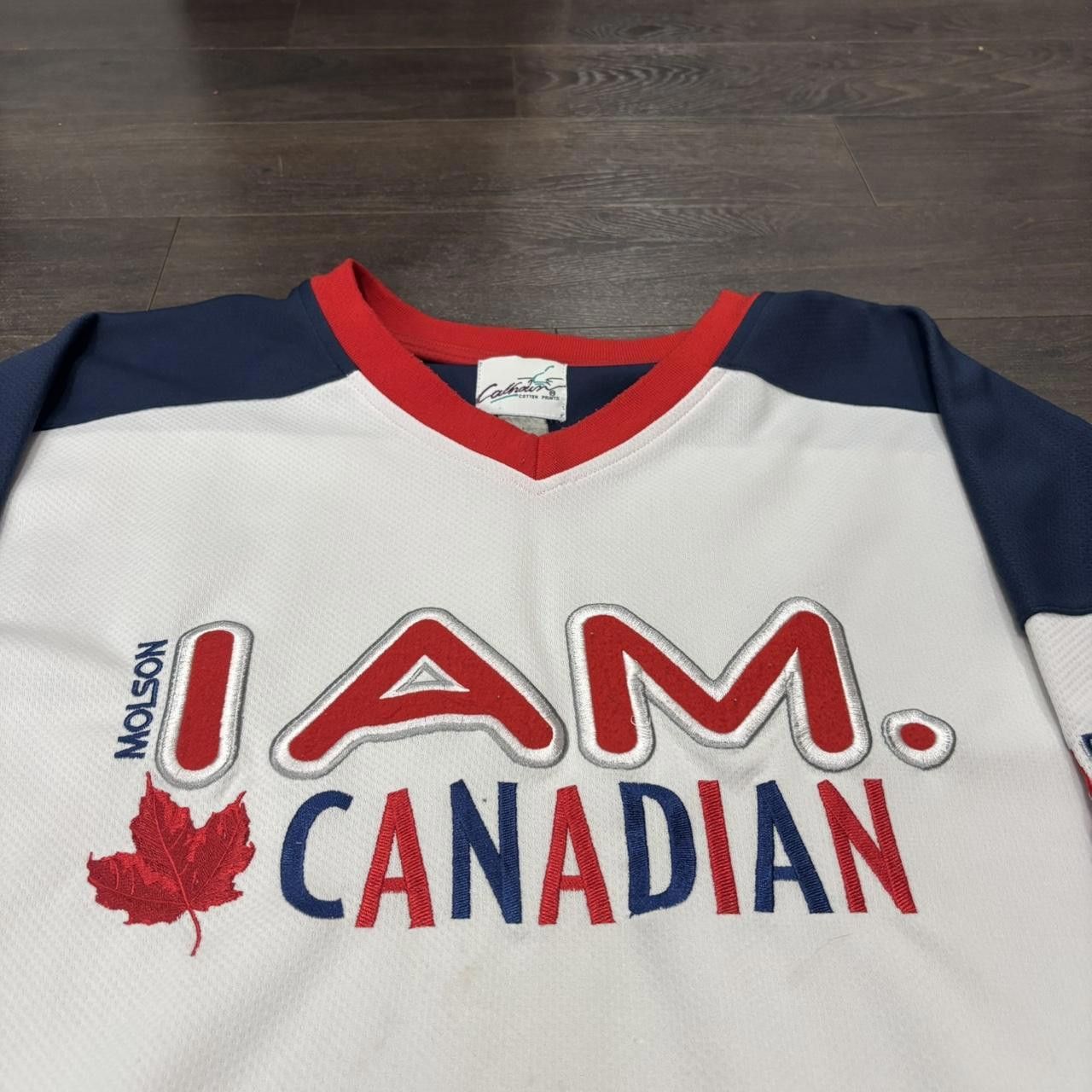 Designer Vintage molson Canadian I am Canadian hockey jersey 00s XL Size US XL / EU 56 / 4 - 1 Thumbnail