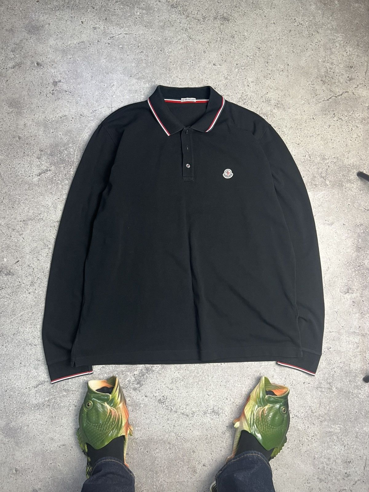 Moncler Vintage Moncler polo long sleeve Size US XXL / EU 58 / 5 - 1 Thumbnail