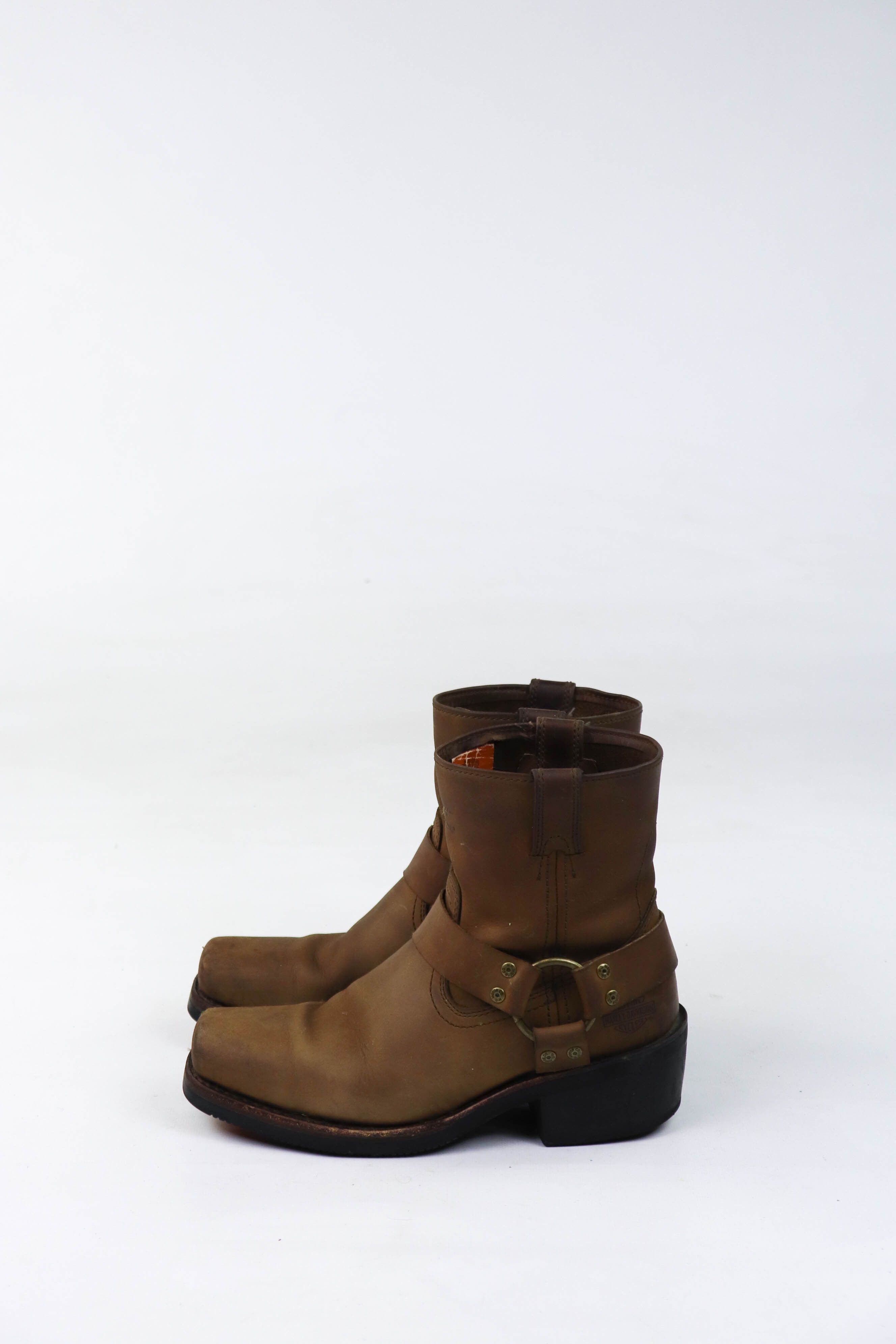 Harley Davidson Harley-Davidson Abbington Harness Leather Motorcycle Boots Size US 8.5 / IT 38.5 - 1 Thumbnail