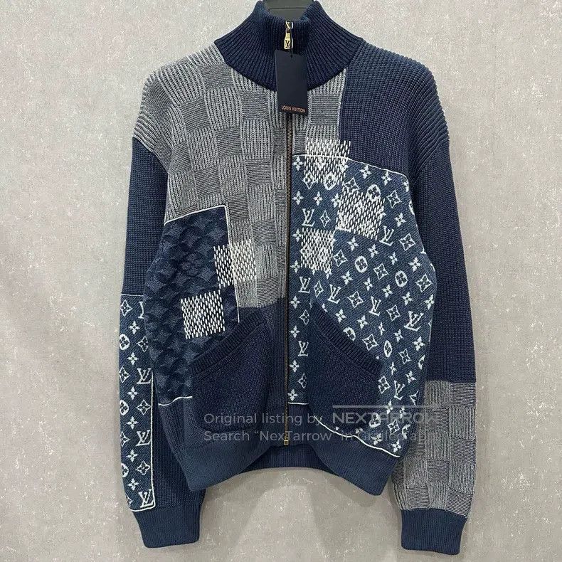 Louis Vuitton Louis Vuitton Co-branded nigo patchwork zip sweatshirt jac Size US M / EU 48-50 / 2 - 1 Thumbnail