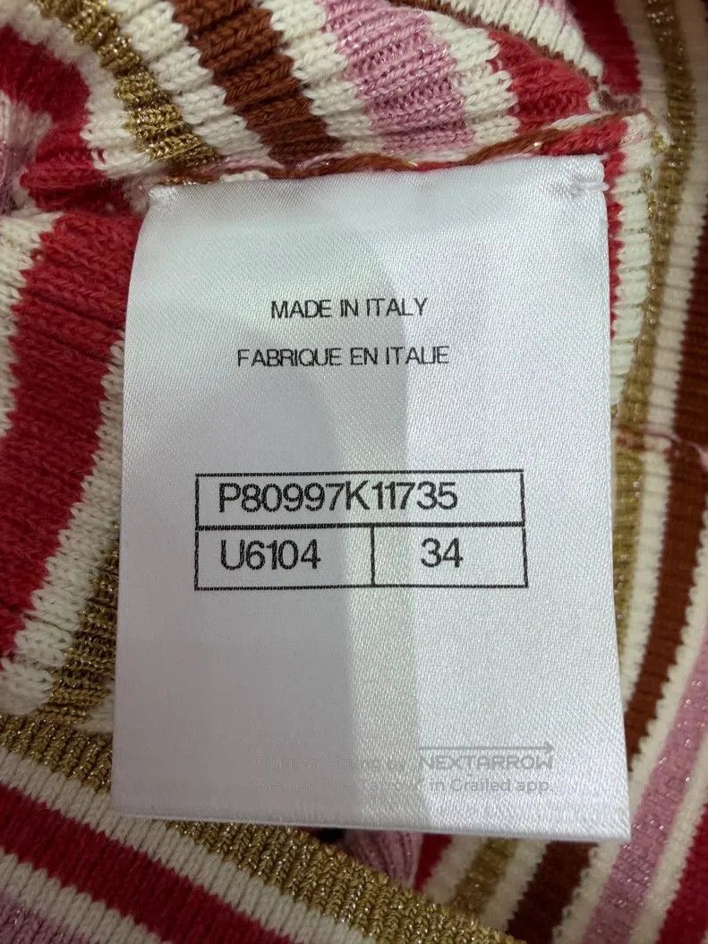 Chanel Chanel Nautical Series Round-neck Pink Striped Short Sleev Size XXS / US 00 / IT 34 - 5 Thumbnail