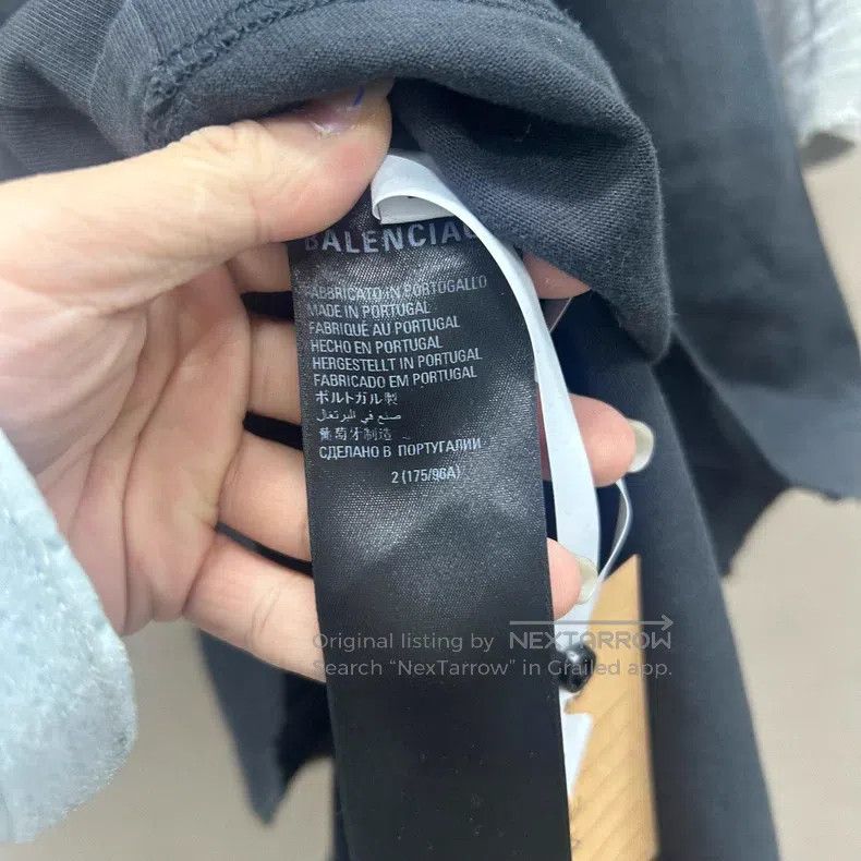 Balenciaga Balenciaga Black and Grey Skiing Circle Short-sleeve Size US M / EU 48-50 / 2 - 4 Thumbnail