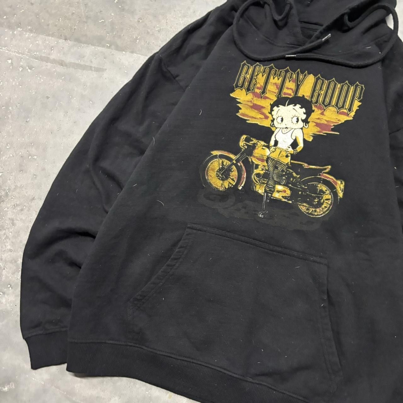 Japanese Brand × Vintage Crazy Vintage Y2K/2000s Black Betty Boop Streetwear Hoodie! Size US S / EU 44-46 / 1 - 3 Thumbnail