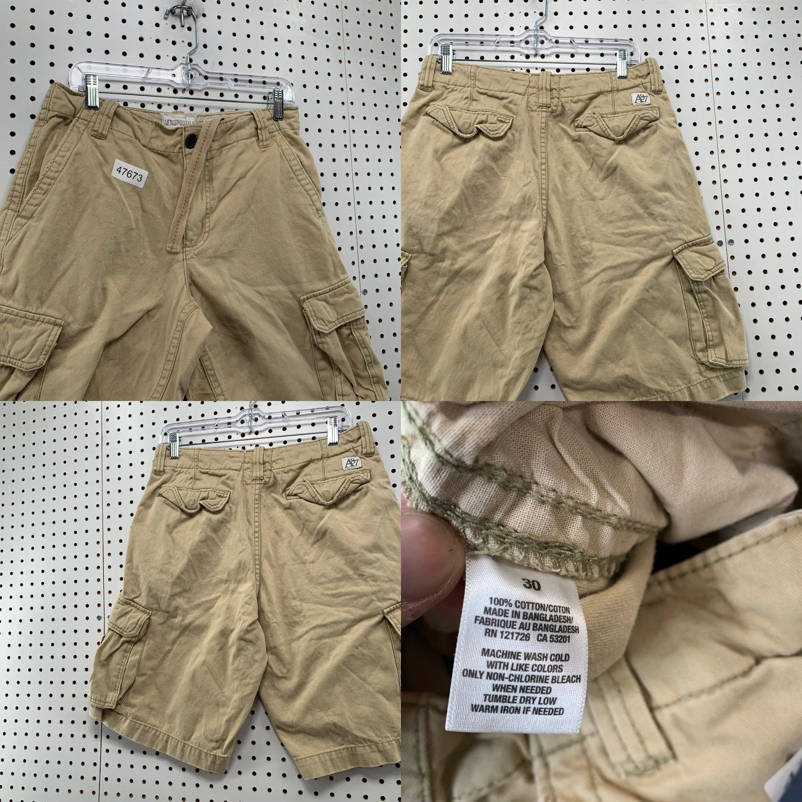 Aeropostale VINTAGE Aeropostale Military Cargo Shorts Mens 30X11.5 Outdoor Pockets Size US 30 / EU 46 - 8 Thumbnail