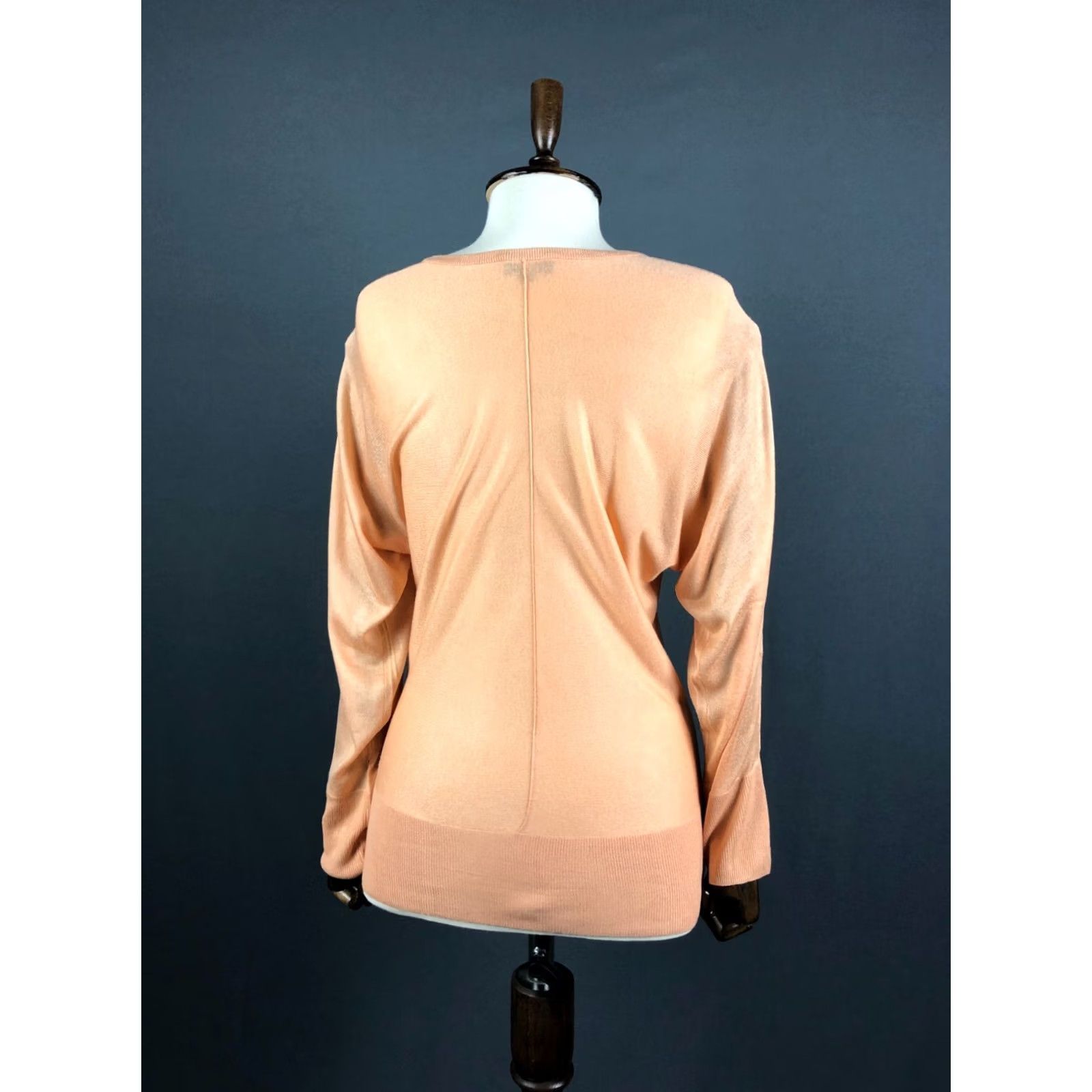 Escada VINTAGE ESCADA Cardigan Womens S Orange Women Size Viscose Lightweight Size S / US 4 / IT 40 - 3 Thumbnail