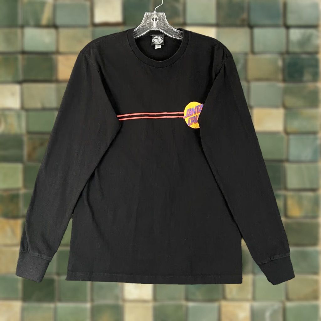 Vintage SANTA CRUZ Skateboards T-Shirt Long Sleeve Shirt Black Men’s S Size US S / EU 44-46 / 1 - 1 Thumbnail
