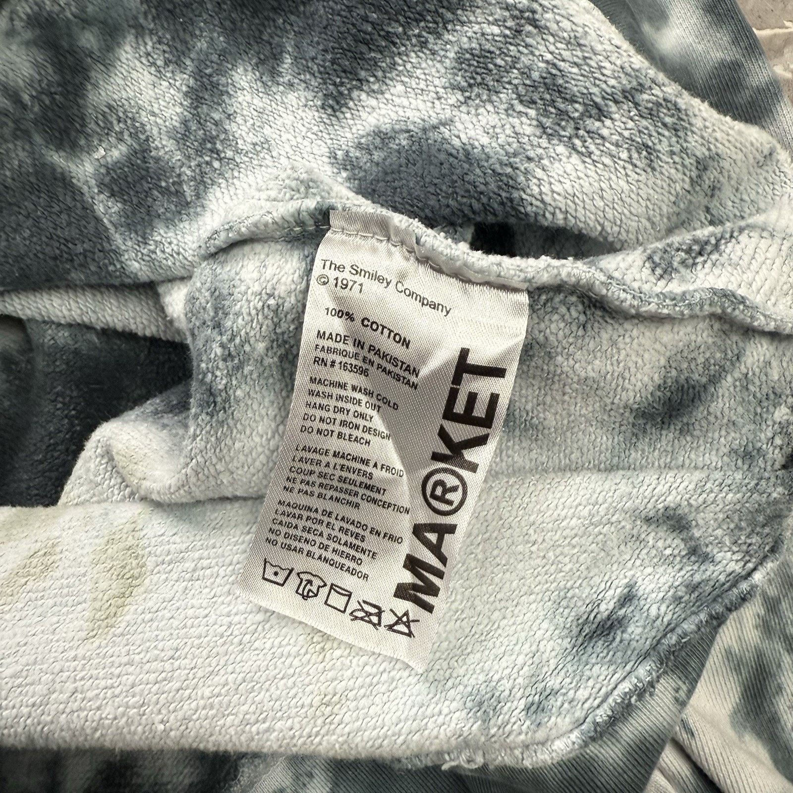 Market Market Smiley Sweatshirt Mens M Medium Shibori Dye Crewneck Size US M / EU 48-50 / 2 - 5 Thumbnail