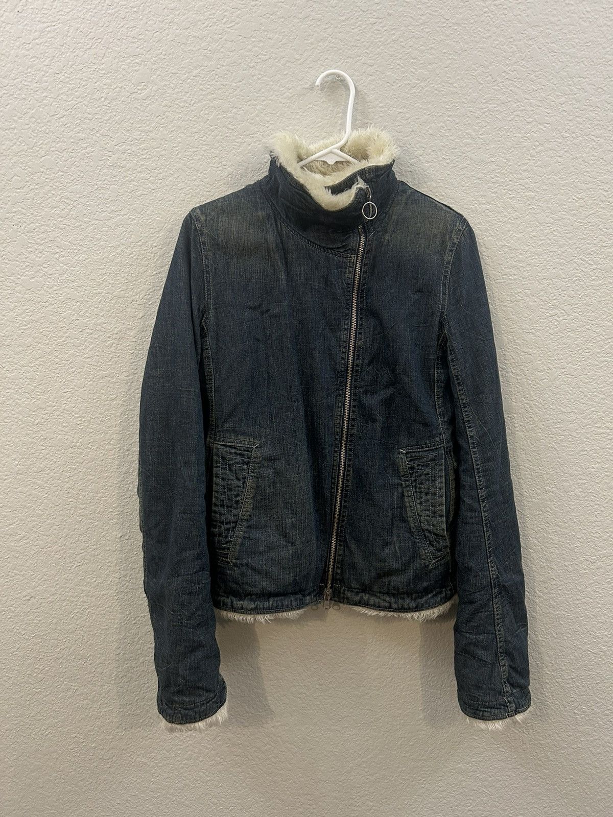 Hysteric Glamour !RARE! Vintage Hysteric Glamour Fur Denim Jacket Size US S / EU 44-46 / 1 - 3 Thumbnail