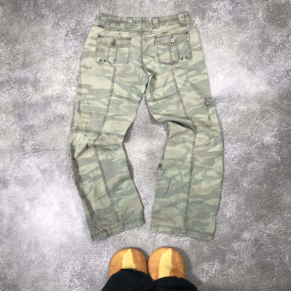 Vintage Vintage 90s Baggy Cargo Pants Flared Parachute Streetwear 30 Size 30" / US 8 / IT 44 - 6 Thumbnail