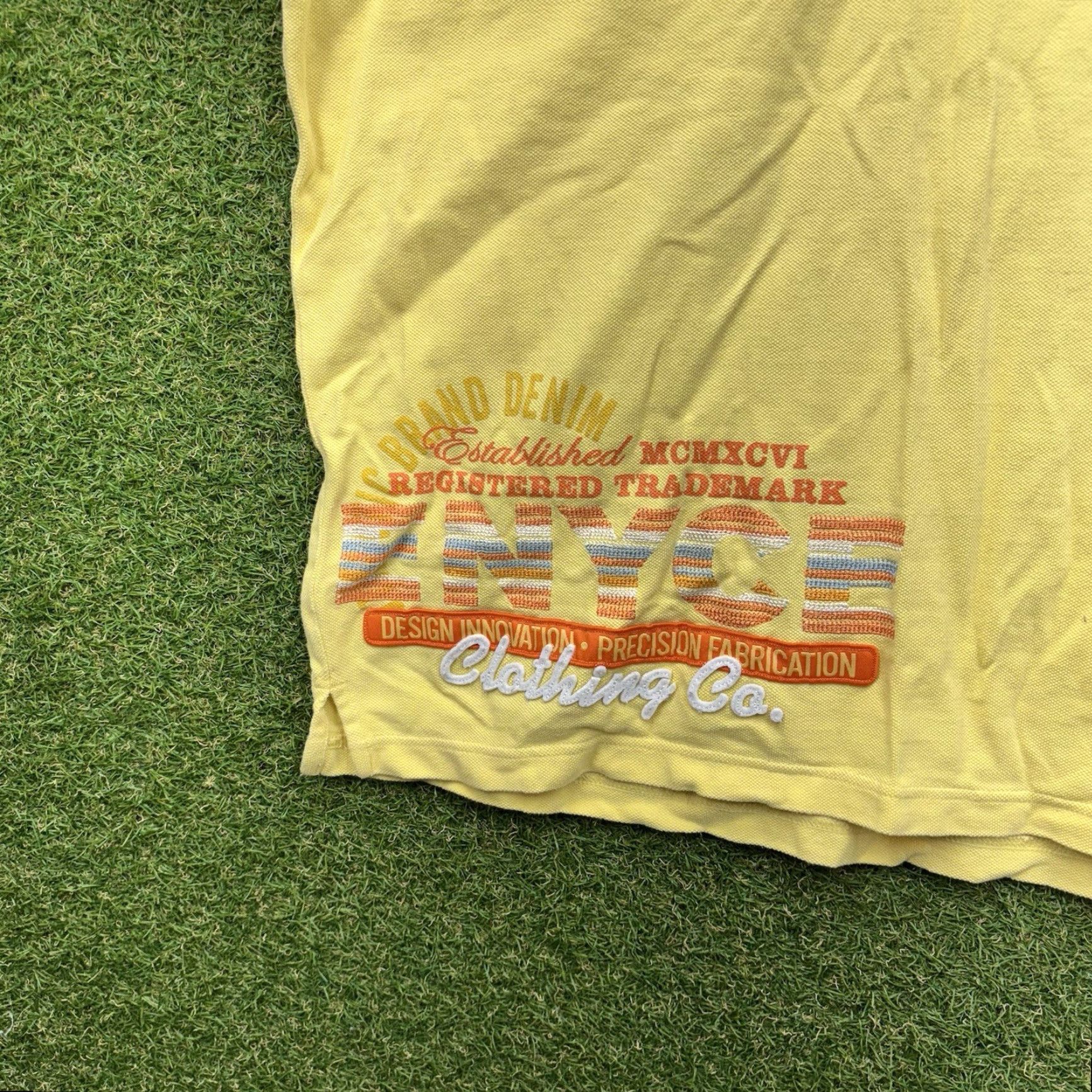 Enyce VINTAGE ENYCE Polo Shirt Mens 3XL Short Sleeve Yellow Polo Shirt Polo Mens 3XL Yellow Casual 2000s ENYCE Mens Size US XXL / EU 58 / 5 - 3 Thumbnail