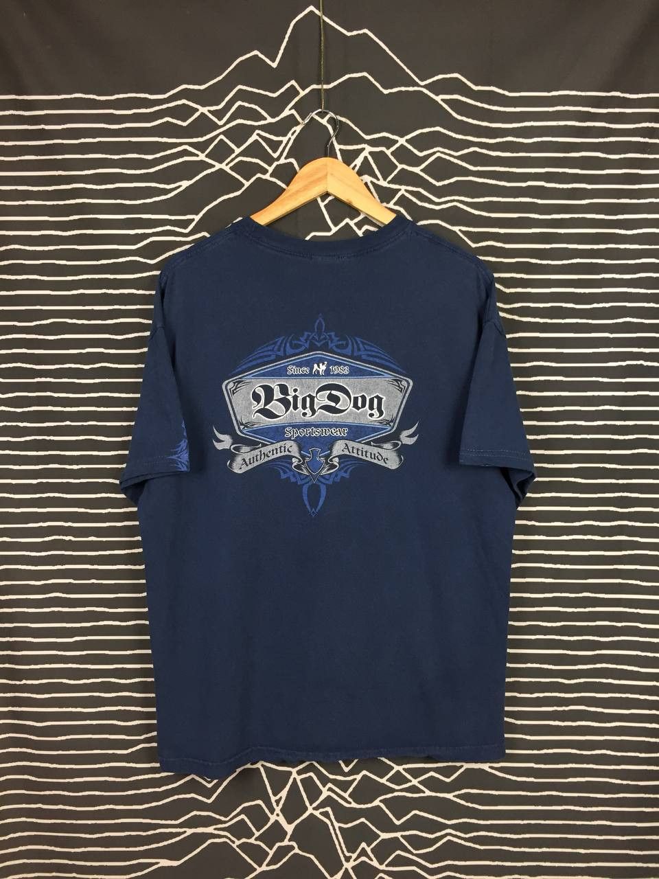 Big Dogs × Vintage Vtg Big Dogs Santa Barbara Authentic Attitude Big Logo Tee Size US XL / EU 56 / 4 - 1 Thumbnail