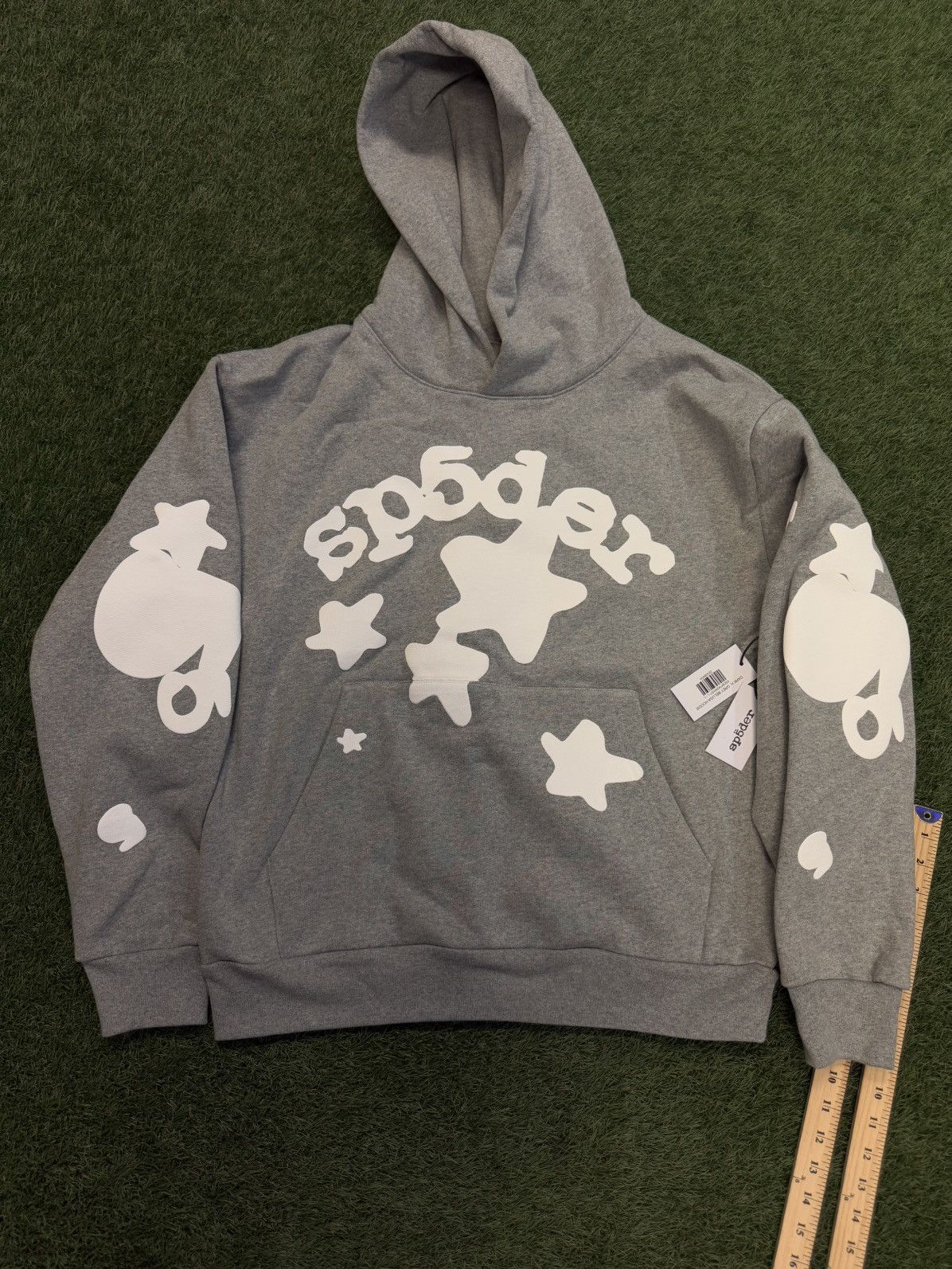 Sp5der Sp5der Worldwide Grey Beluga Hoodie Size L (NEW) Size US L / EU 52-54 / 3 - 1 Thumbnail
