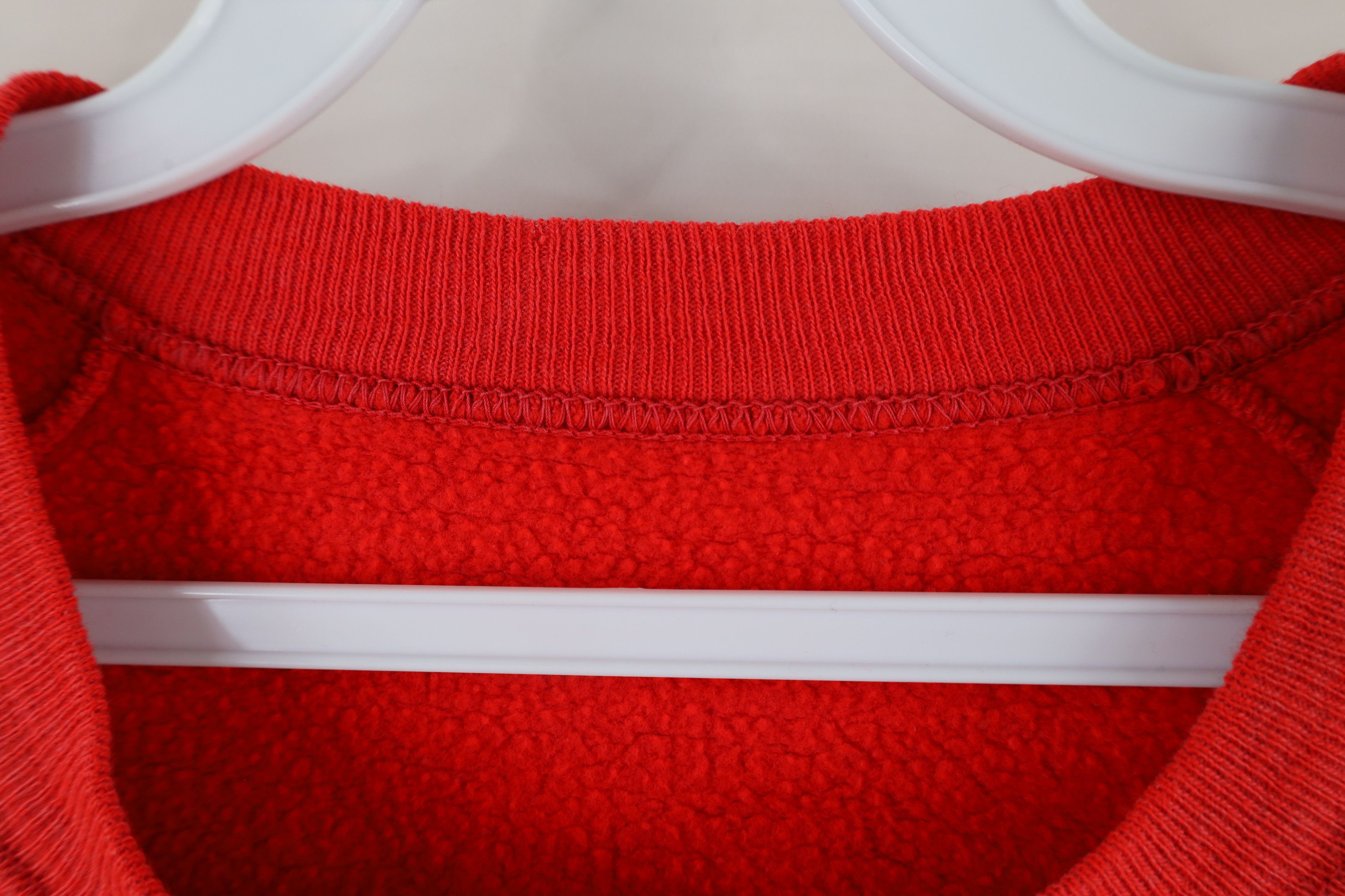 Vintage Vintage 70s Streetwear Raglan Crewneck Sweatshirt Red USA Size XL / US 12-14 / IT 48-50 - 7 Thumbnail