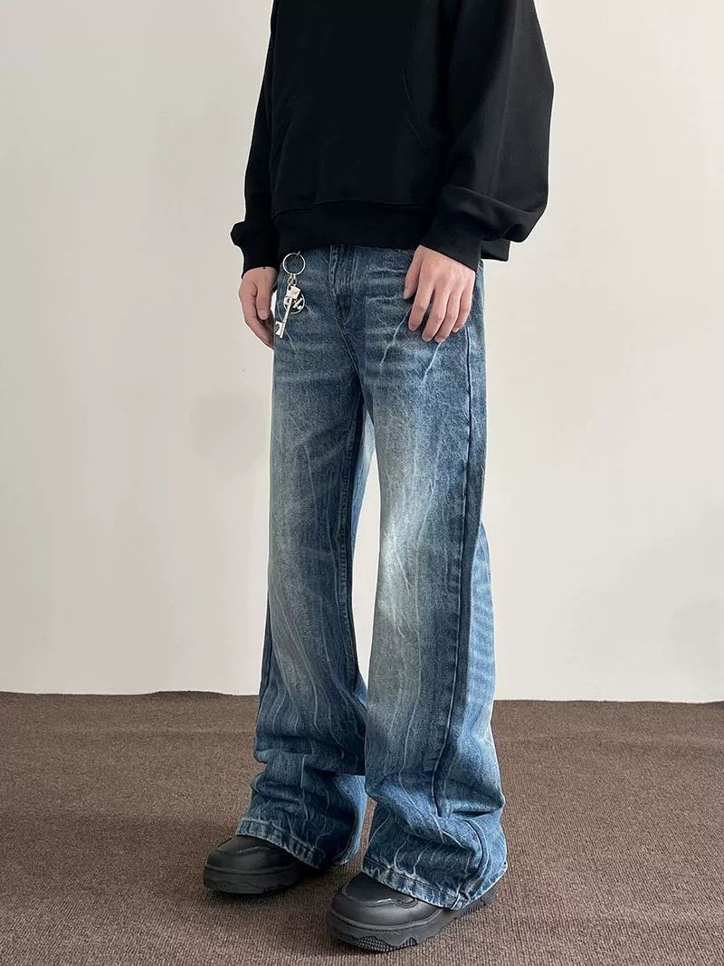 Jean American high street lightning flared cleanfit blue jeans Size US 32 / EU 48 - 2 Thumbnail