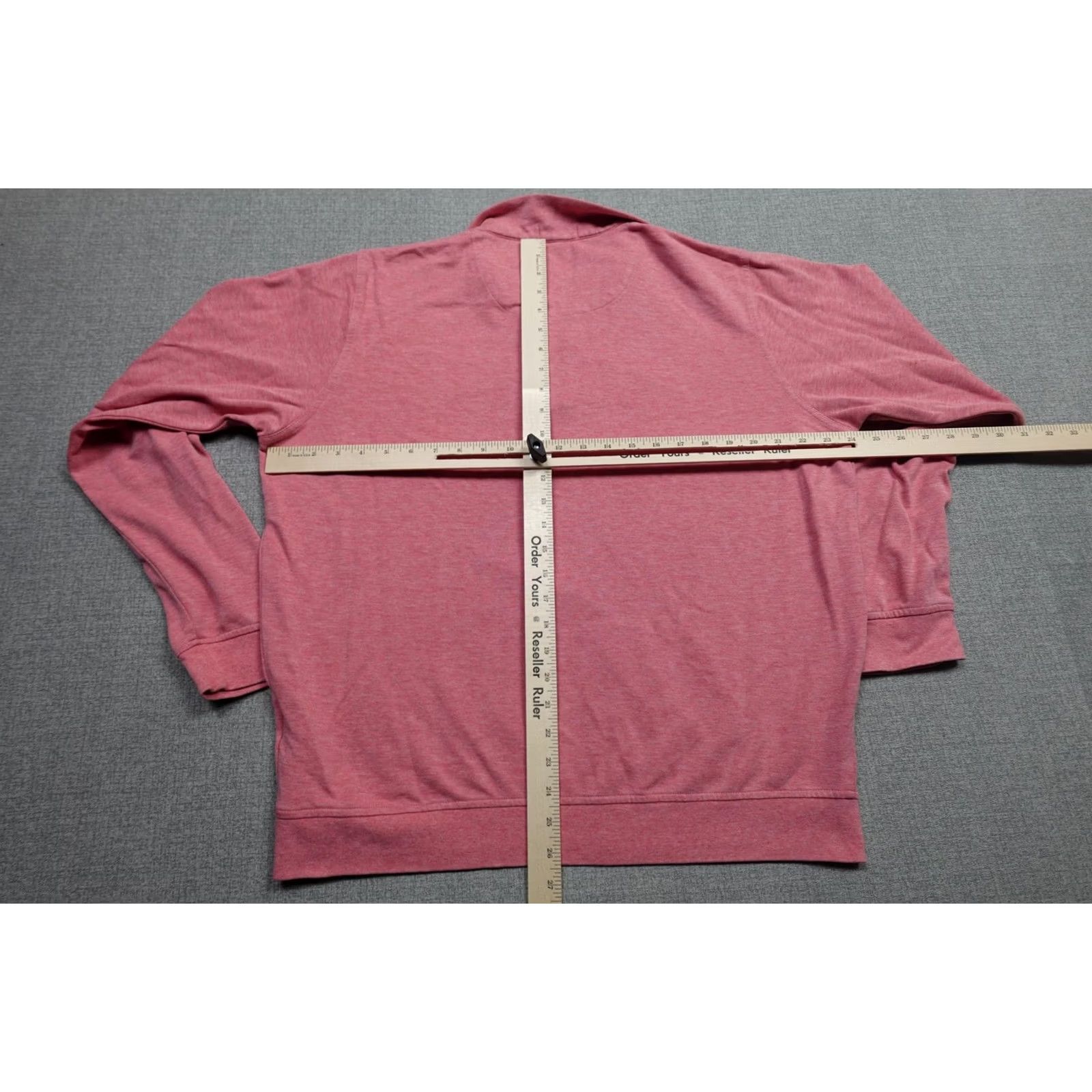 Peter Millar Peter Millar Pullover Mens XL Red Heather Lightweight Golf Quarter Zip Size US XL / EU 56 / 4 - 6 Thumbnail