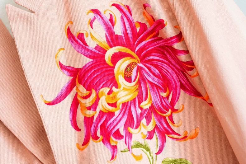 Yohji Yamamoto Yohji Yamamoto Yohji Yamamoto Pink Floral Suit Jacket Size US M / EU 48-50 / 2 - 4 Thumbnail