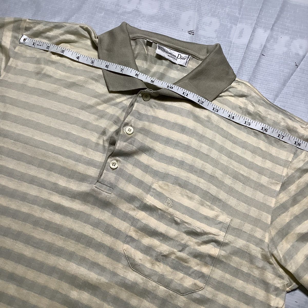 Christian Dior Monsieur Christian Dior Monsieur Polo Texture Vintage Size US L / EU 52-54 / 3 - 10 Thumbnail