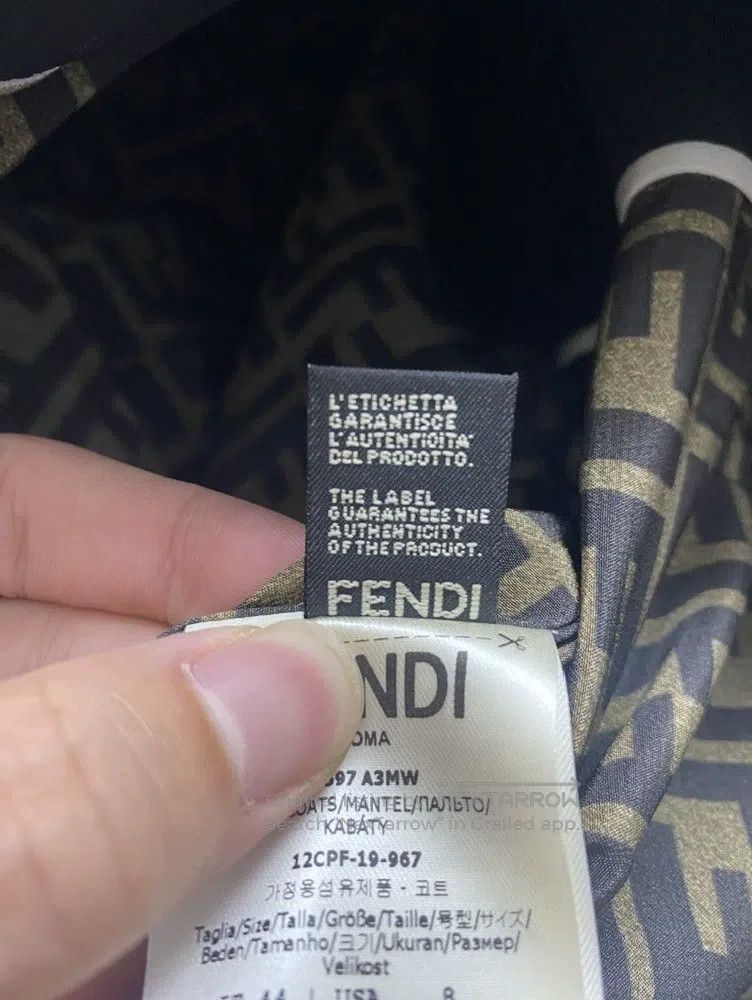 Fendi Fendi Black monogram trench coat Size M / US 6-8 / IT 42-44 - 4 Thumbnail