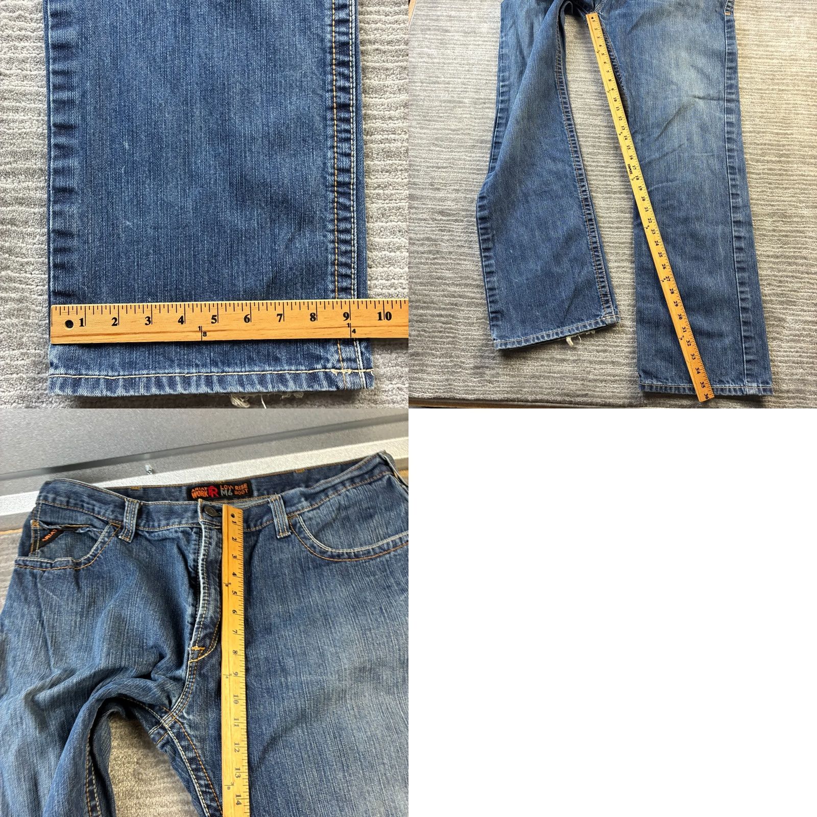 Ariat Ariat Jeans Mens 40x36 Blue Denim Bootcut Relaxed Straight 5-Pocket M4 FR Vintage: No/No N/A Size US 40 / EU 56 - 9 Thumbnail