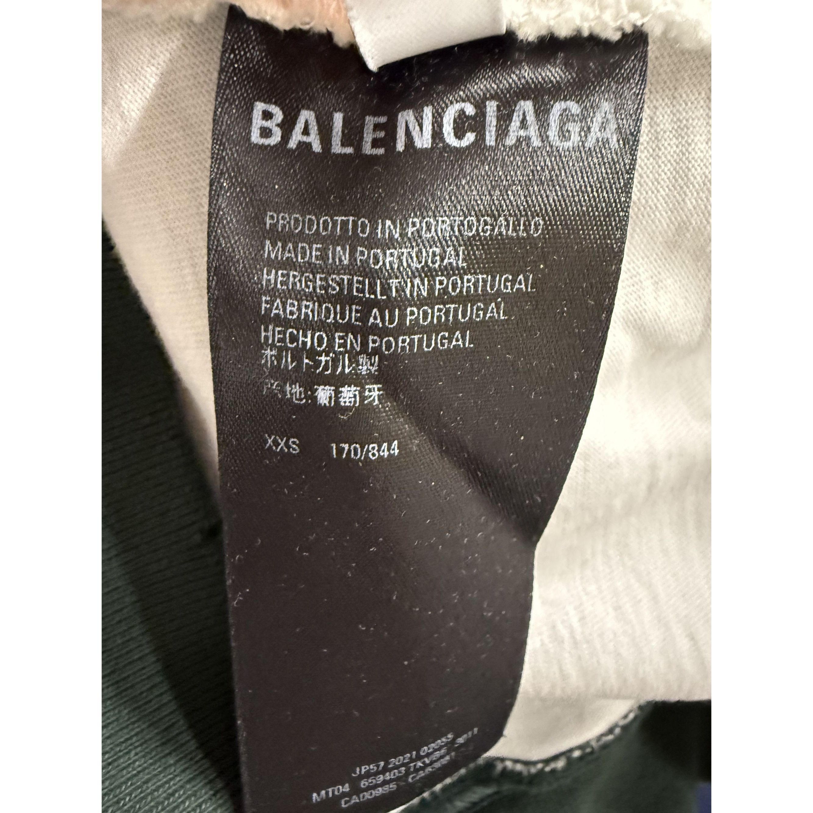 Balenciaga Balenciaga Distressed Green Hoodie With Front Logo Design Size XXS / US 00 / IT 34 - 9 Thumbnail