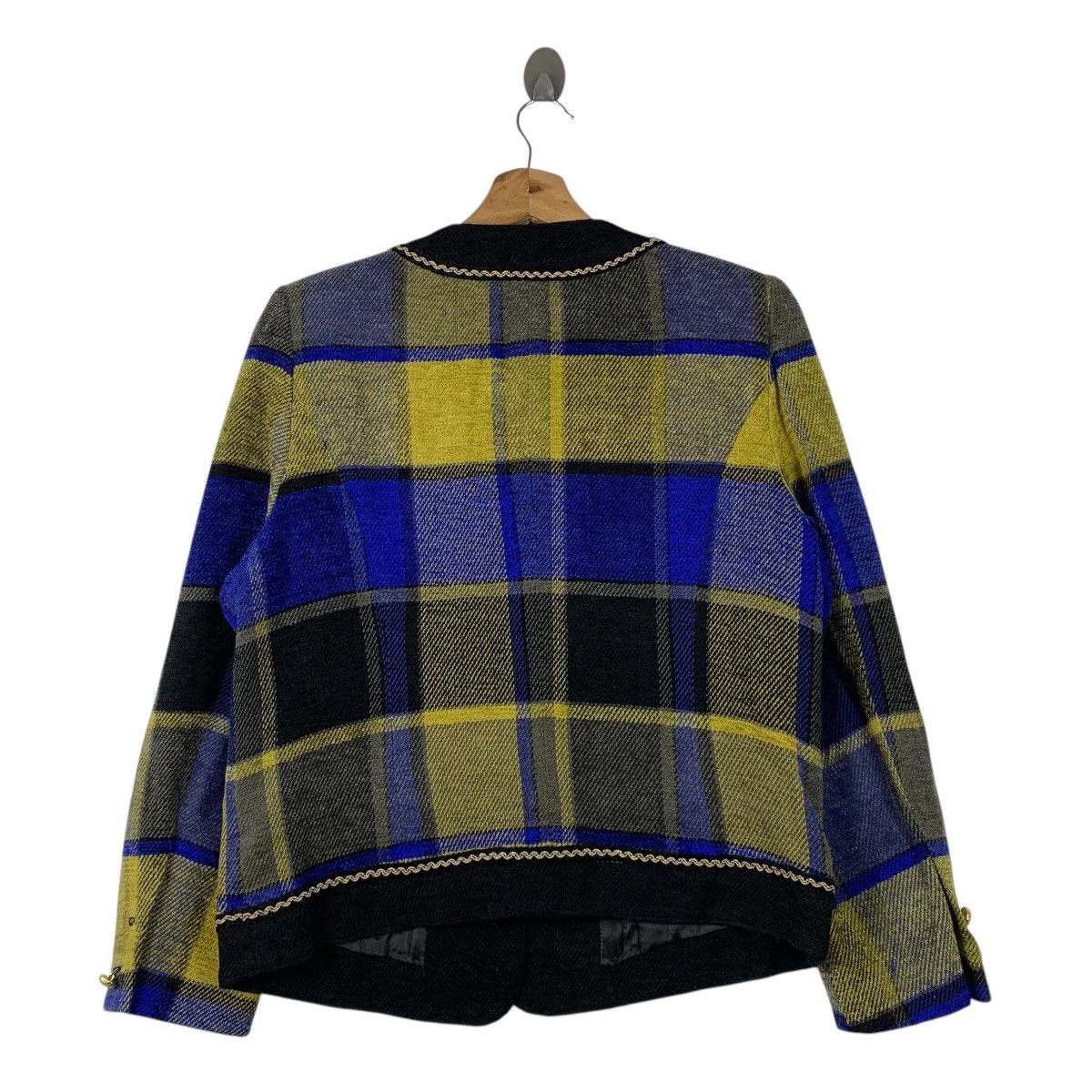 Japanese Brand × Vintage Vintage NOBILE Japanese Brand Designer Tweed Coat Jacket Size S / US 4 / IT 40 - 2 Thumbnail