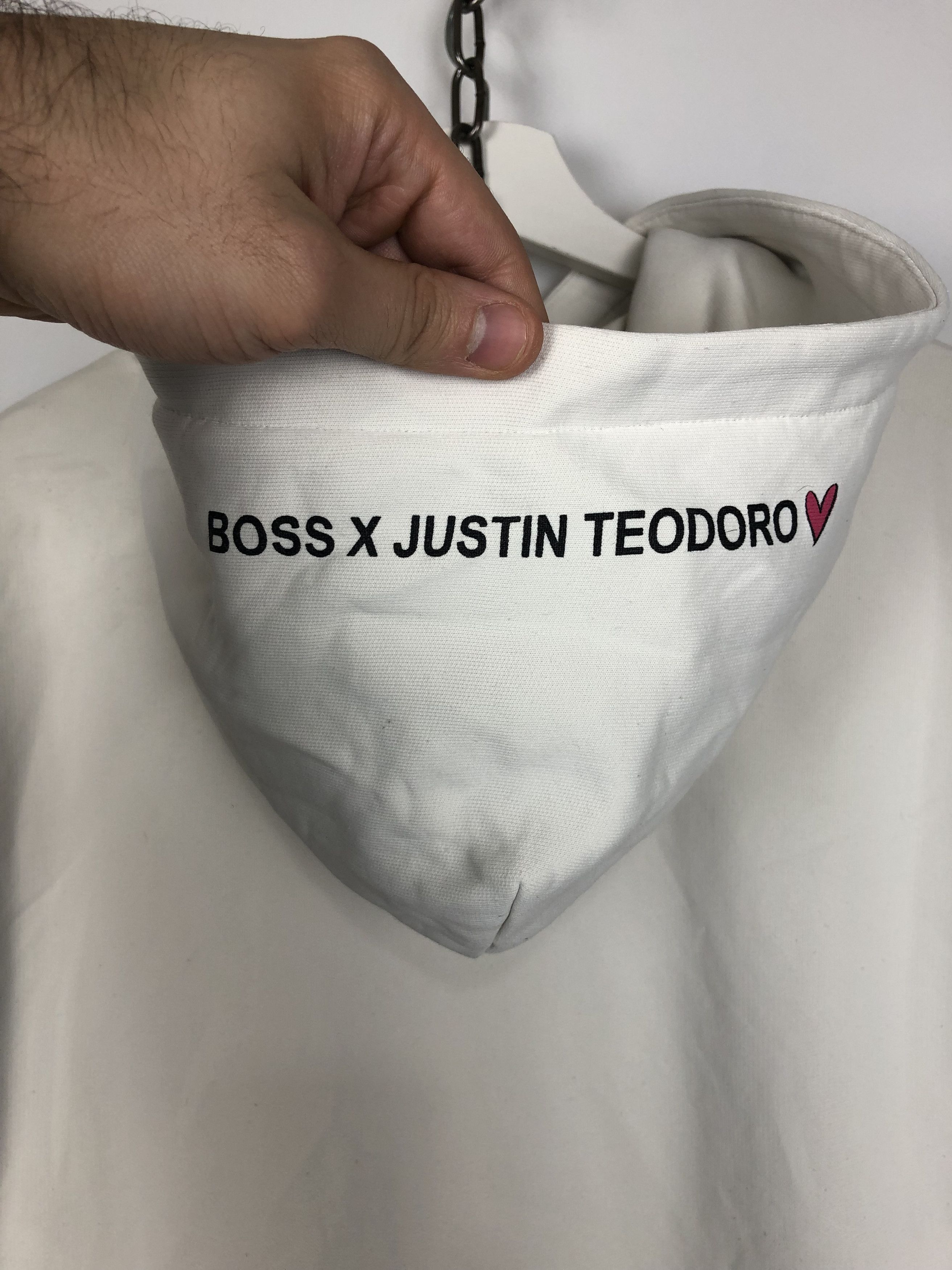 Hugo Boss Hugo Boss x Justin Teodoro Hoodie Pullover White size M Size US M / EU 48-50 / 2 - 8 Thumbnail